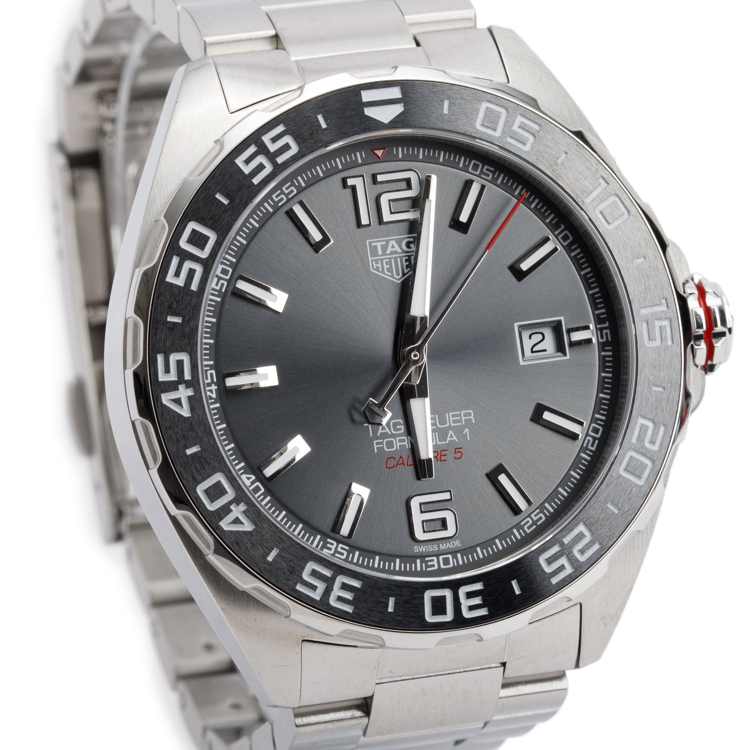 Tag Heuer Stainless Steel Formula 1 43 MM Automatic Watch WAZ2011 w/ Box & Papers