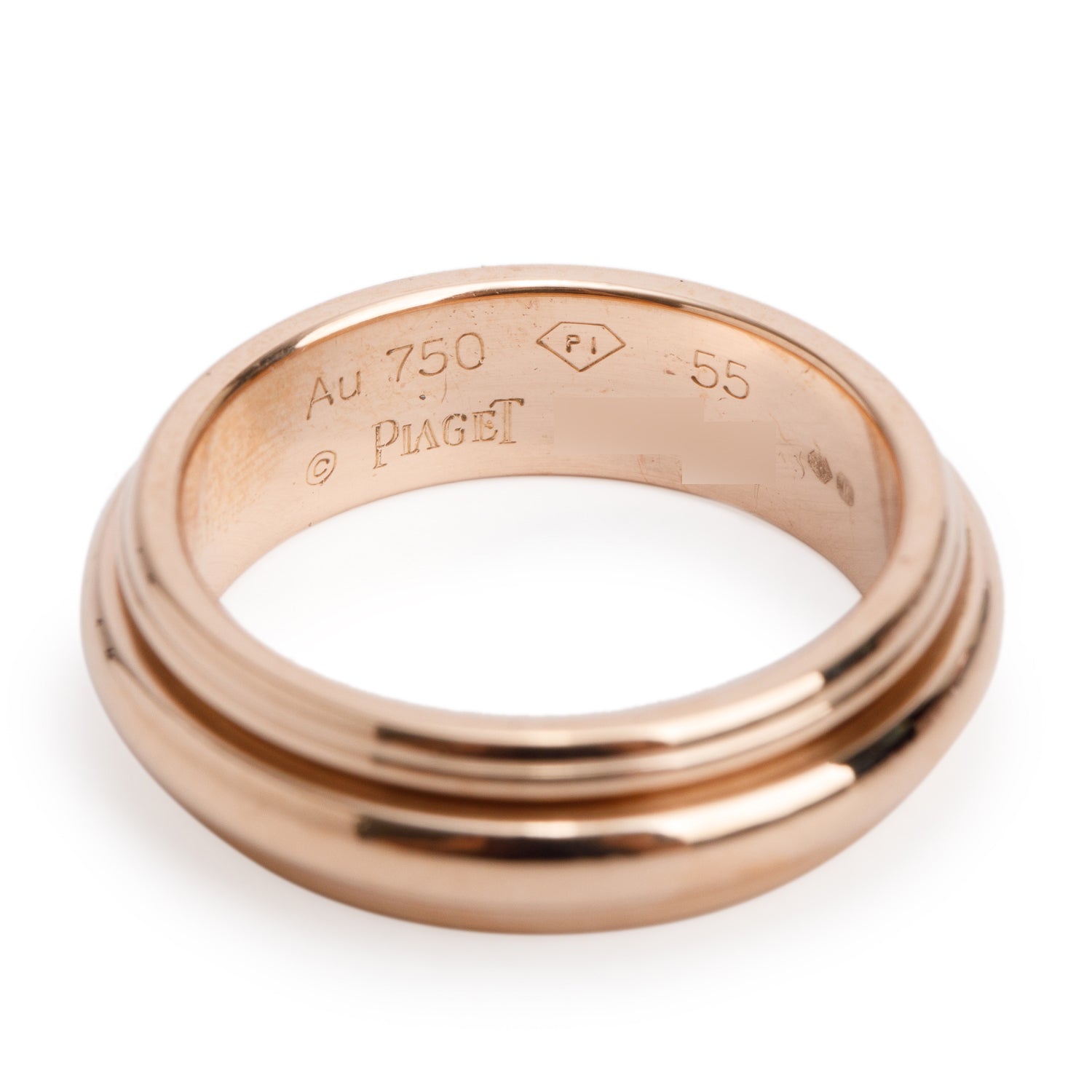 Piaget 2024 18k Rose Gold Possession Diamond Wedding Band Ring, Size 55 7.25 w/ Receipt & Certificate