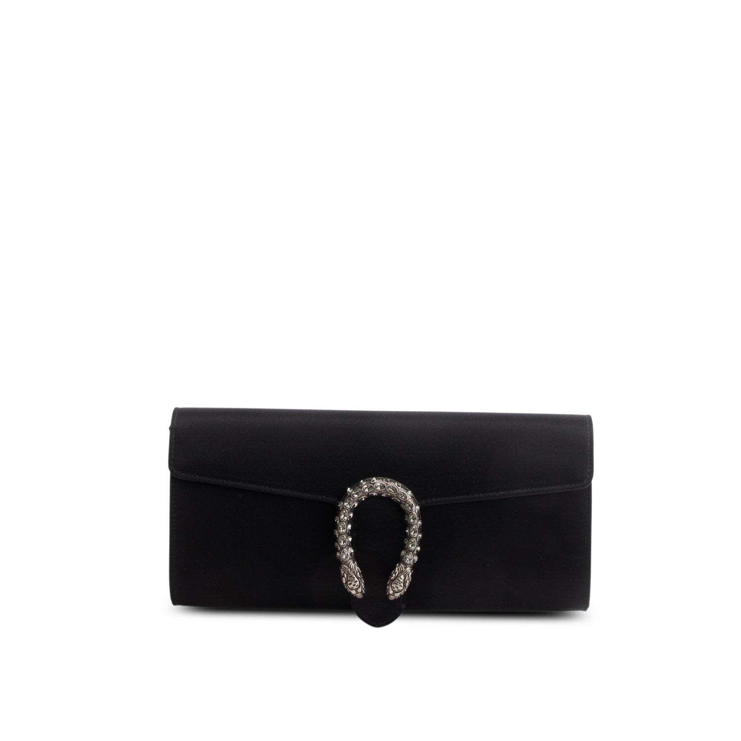 Gucci Black Satin Dionysus Clutch w/ Box