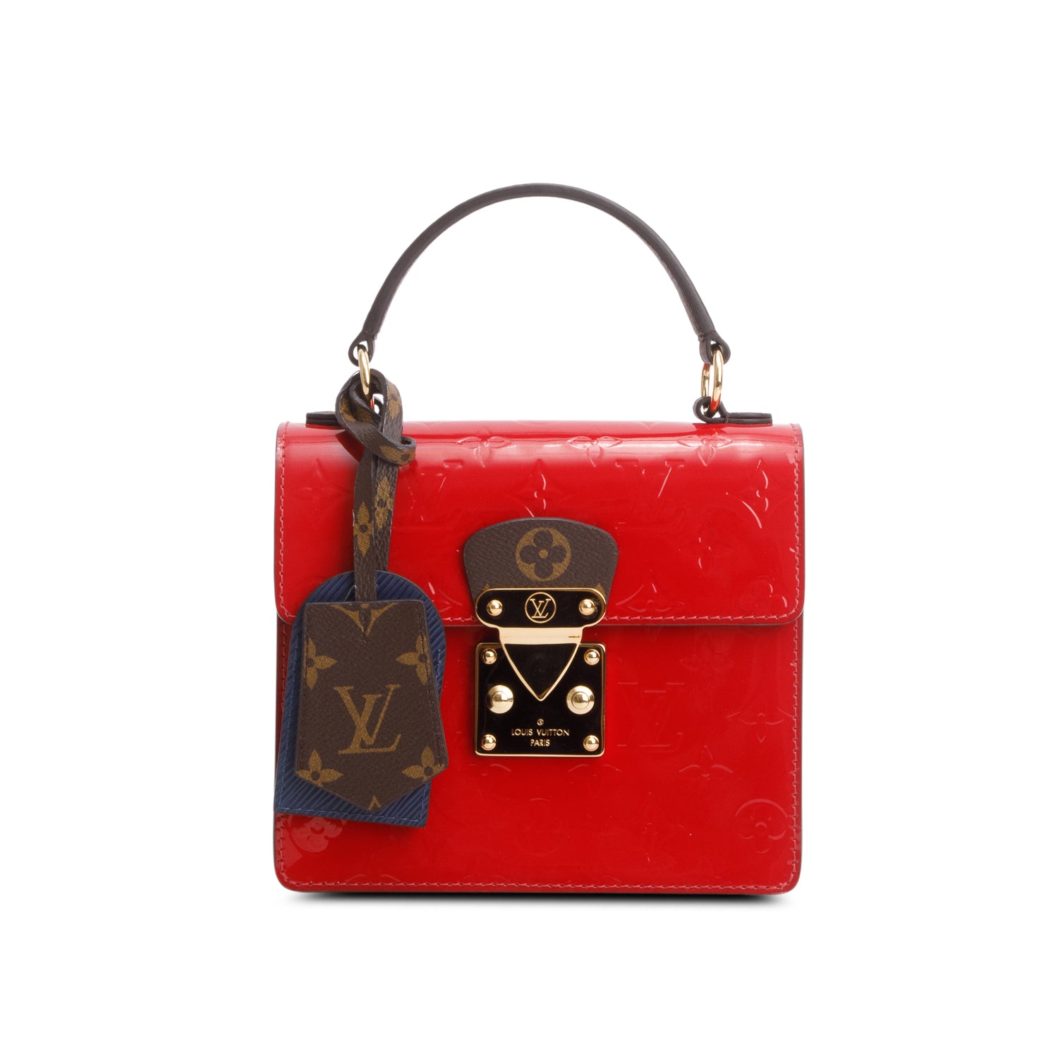 Louis Vuitton Red Vernis Epi Monogram Spring Street w/ Strap