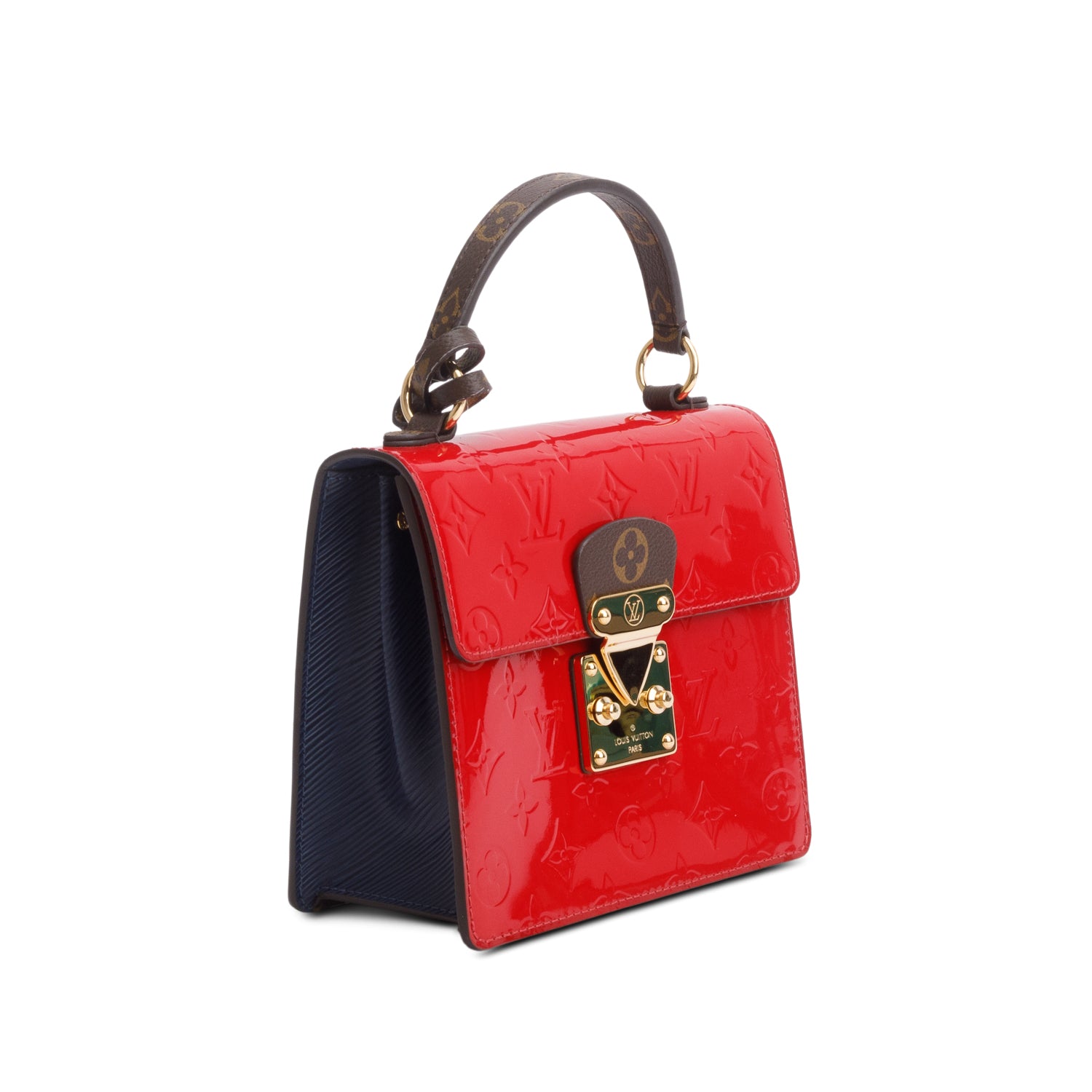 Louis Vuitton Red Vernis Epi Monogram Spring Street w/ Strap