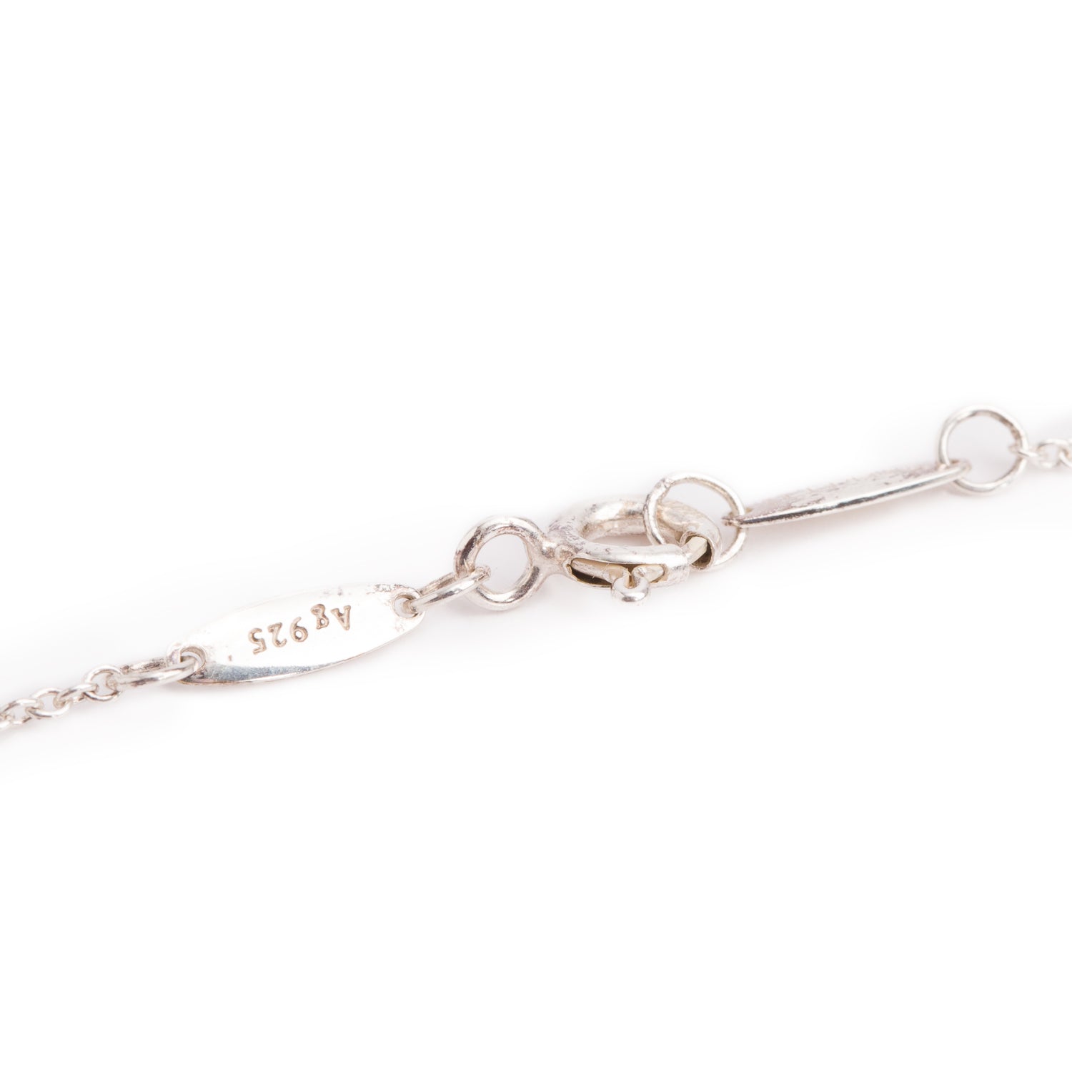 Tiffany & Co. Elsa Peretti Sterling Silver Small Alphabet Letter "A" Pendant Necklace