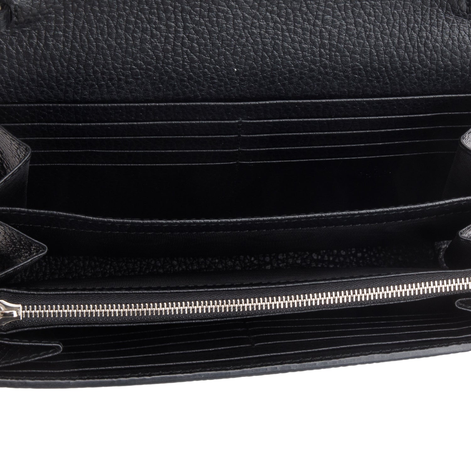 Gucci Black Leather Mini Dionysus Wallet on Chain