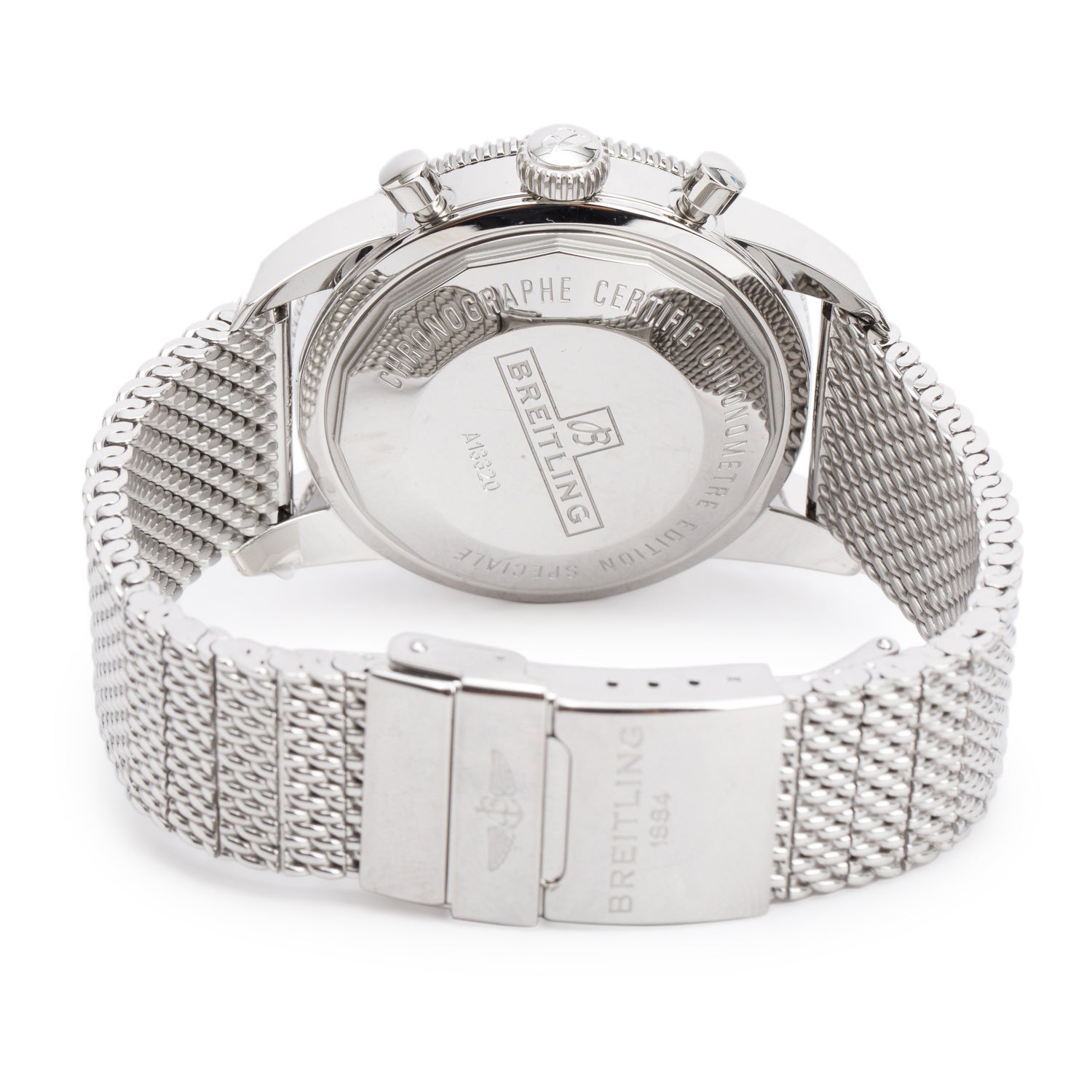 Breitling Stainless Steel Superocean Heritage 46 MM Automatic Chronograph Watch Blue Dial A13320 w/ Box & Papers