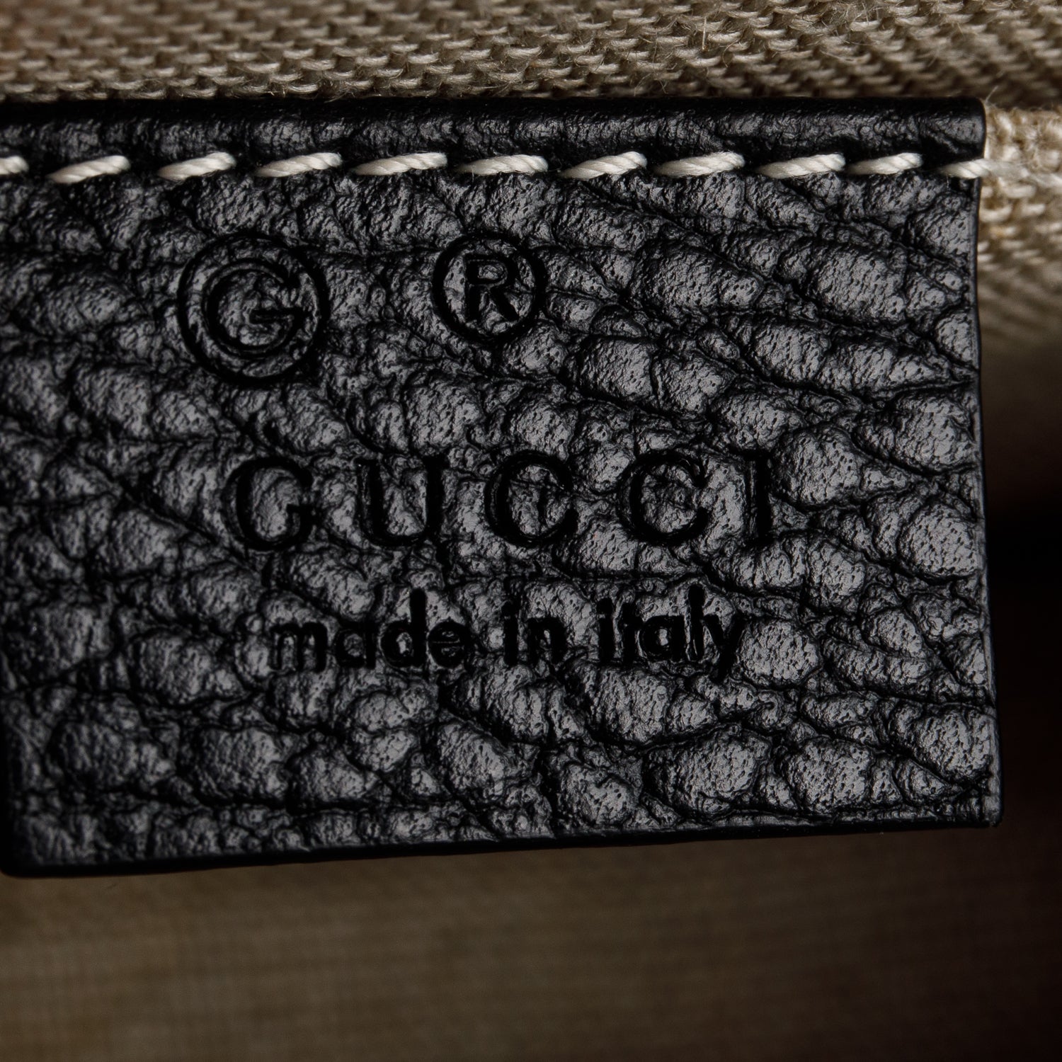Gucci Black Dollar Calfskin Small Interlocking G Shoulder Bag