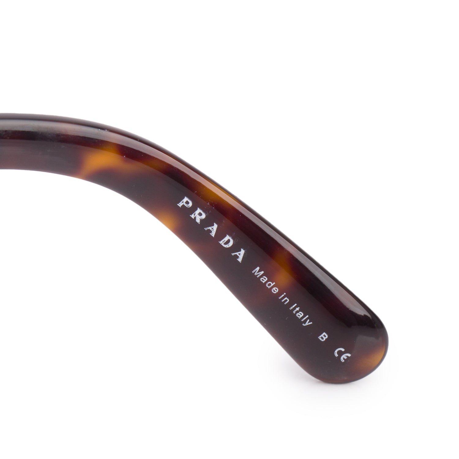 Prada SPR 27O Havana Acetate Baroque Spiral Sunglasses