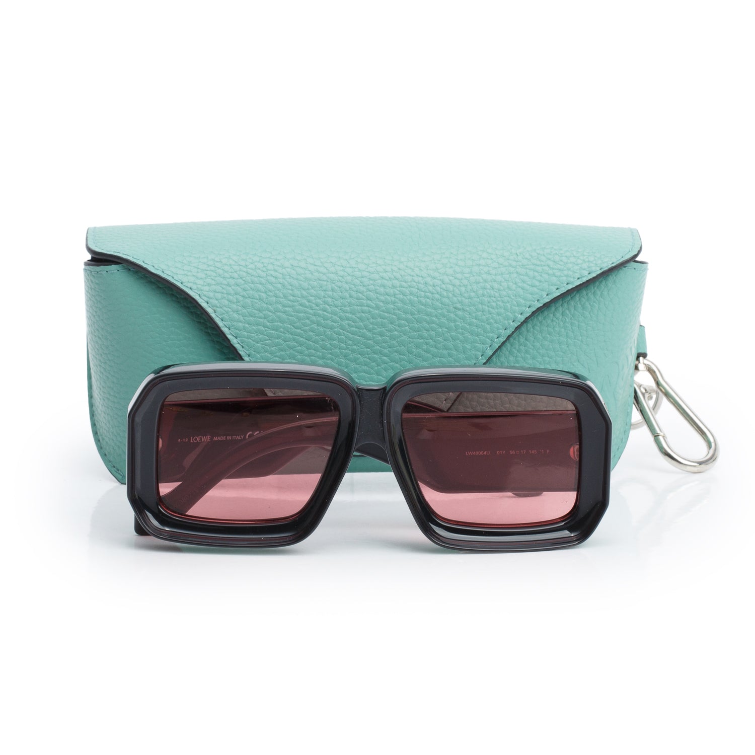 Loewe LW40064U Black Paula's Ibiza Acetate Dive in Mask Sunglasses w/ Case