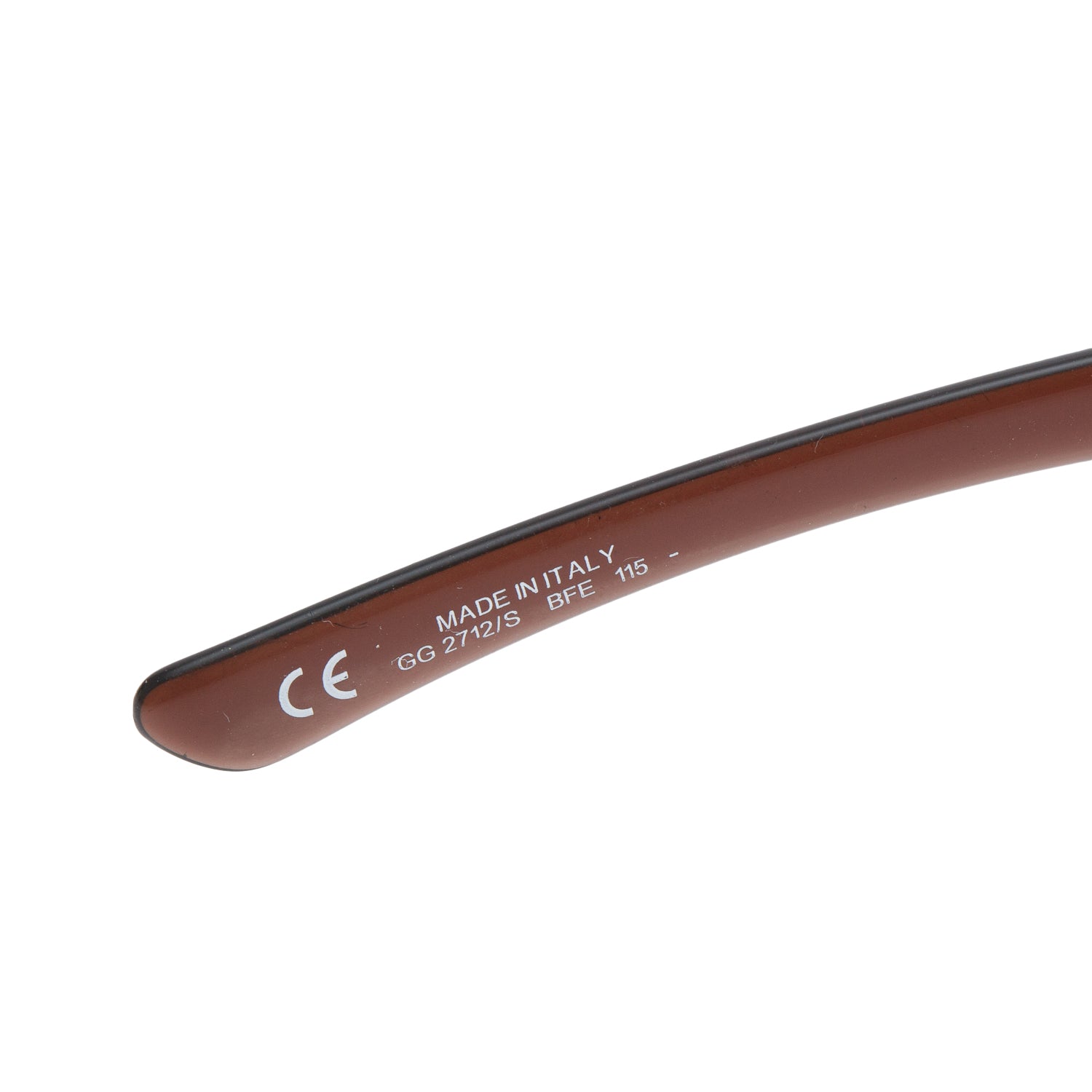 Gucci GG2712/S Brown Acetate Horsebit Shield Sunglasses w/ Case