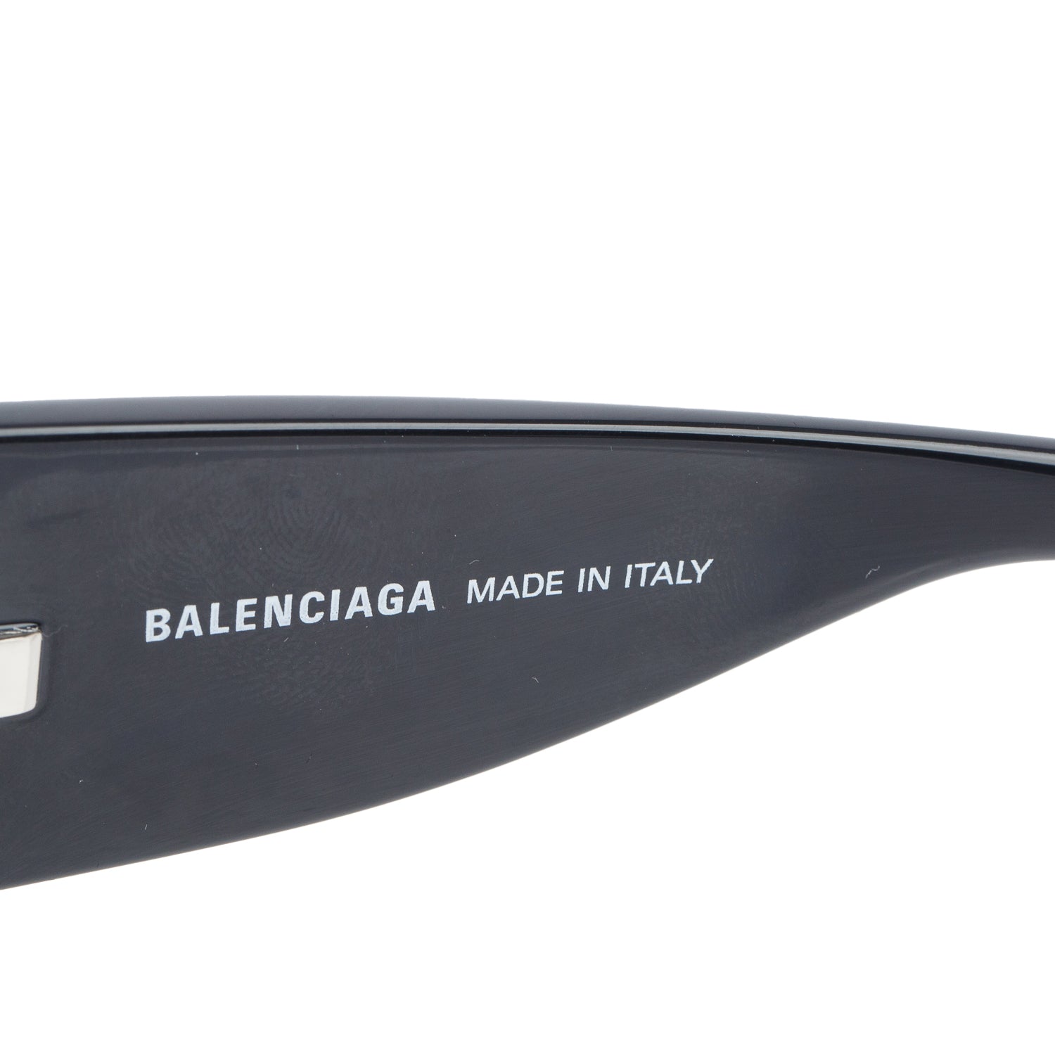 Balenciaga BB0228S Black Acetate Wrap Around Sunglasses w/ Case