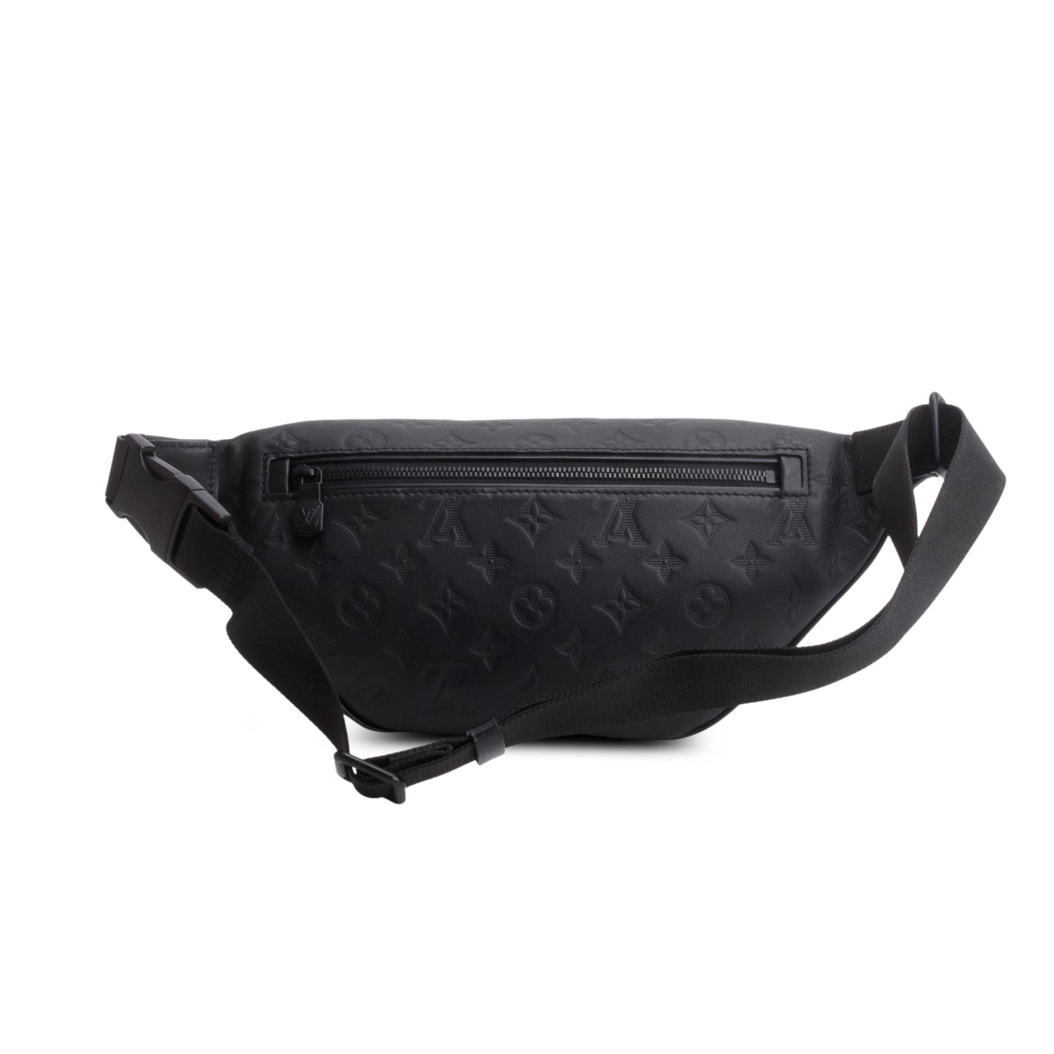 Louis Vuitton Black Calfskin Monogram Shadow Discovery Bumbag PM w/ Box