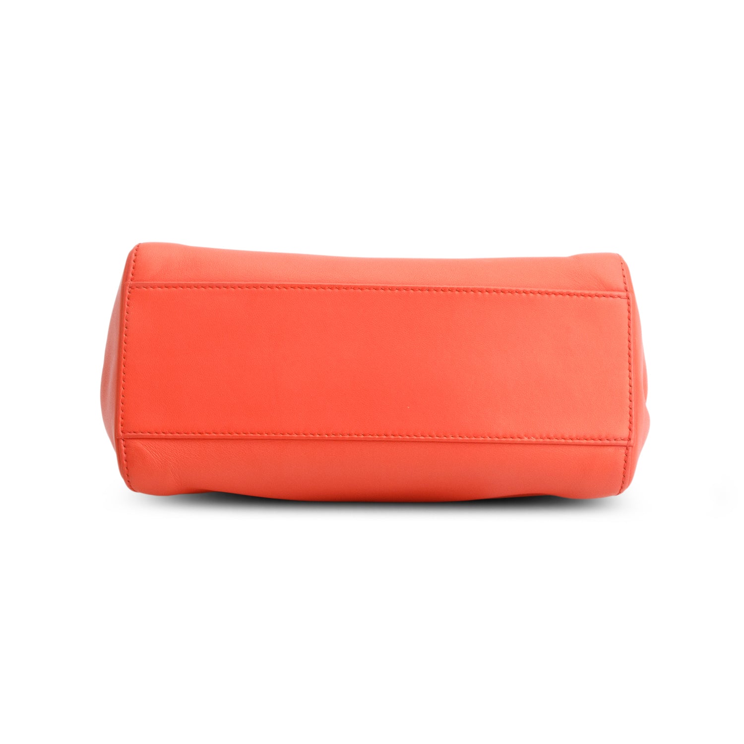 Fendi Orange Nappa Mini Peekaboo Iconic Satchel w/ Box & Strap