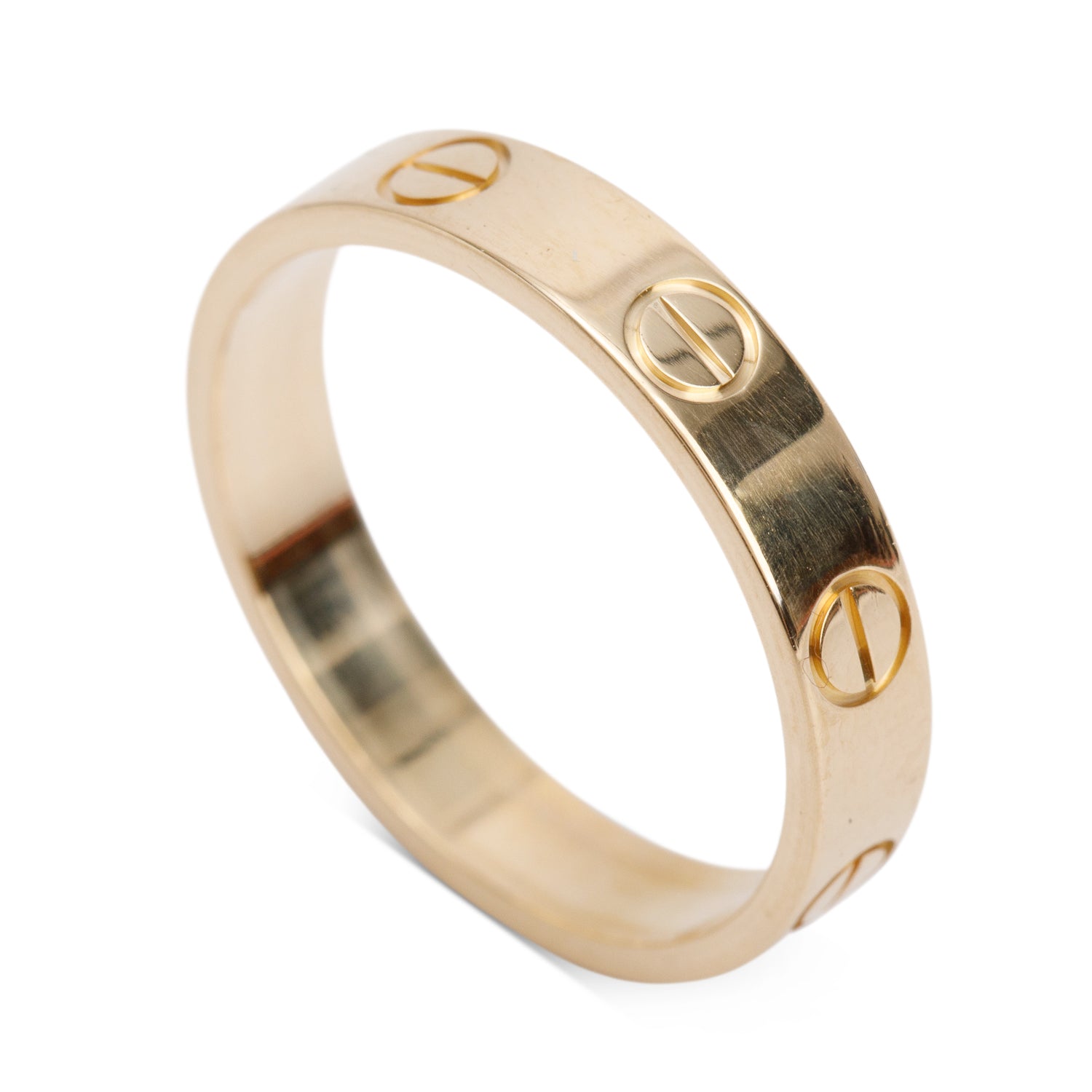 Cartier 2025 18k Yellow Gold 3.6 mm Love Wedding Band Ring, Size 52 6 w/ Box, Receipt & Certificate