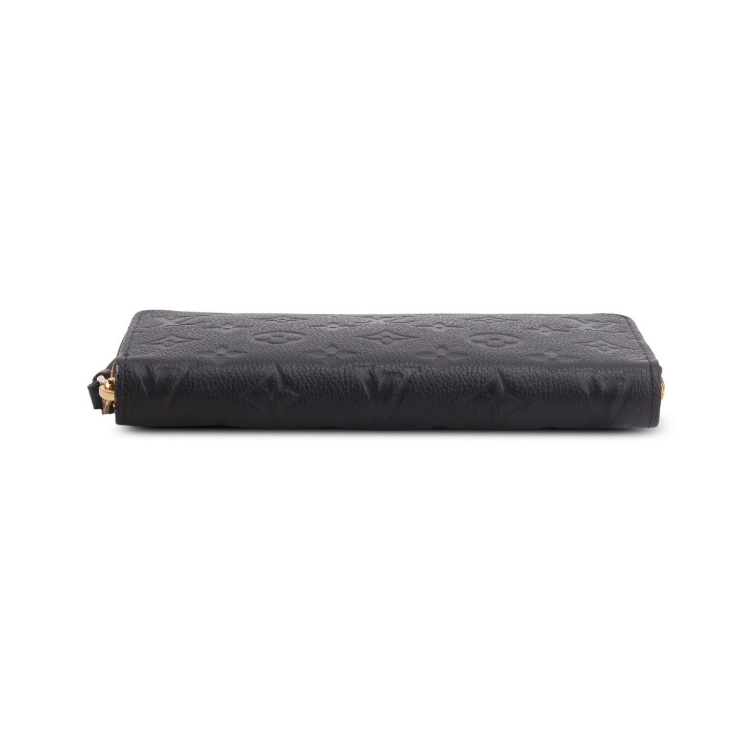 Louis Vuitton Black Monogram Empreinte Leather Zippy Wallet w/ Box