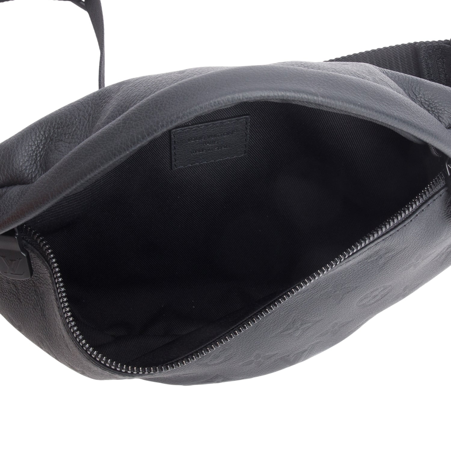 Louis Vuitton Black Calfskin Monogram Shadow Discovery Bumbag PM w/ Receipt