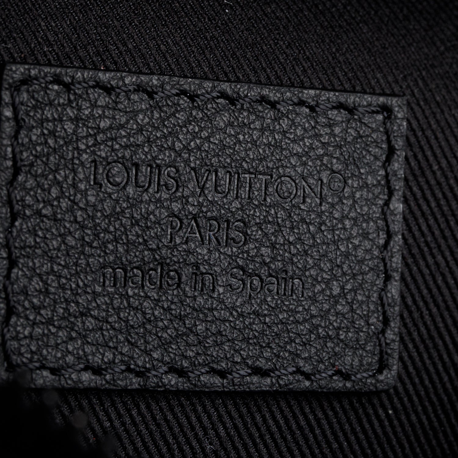 Louis Vuitton Black Calfskin Monogram Shadow Discovery Bumbag PM w/ Receipt
