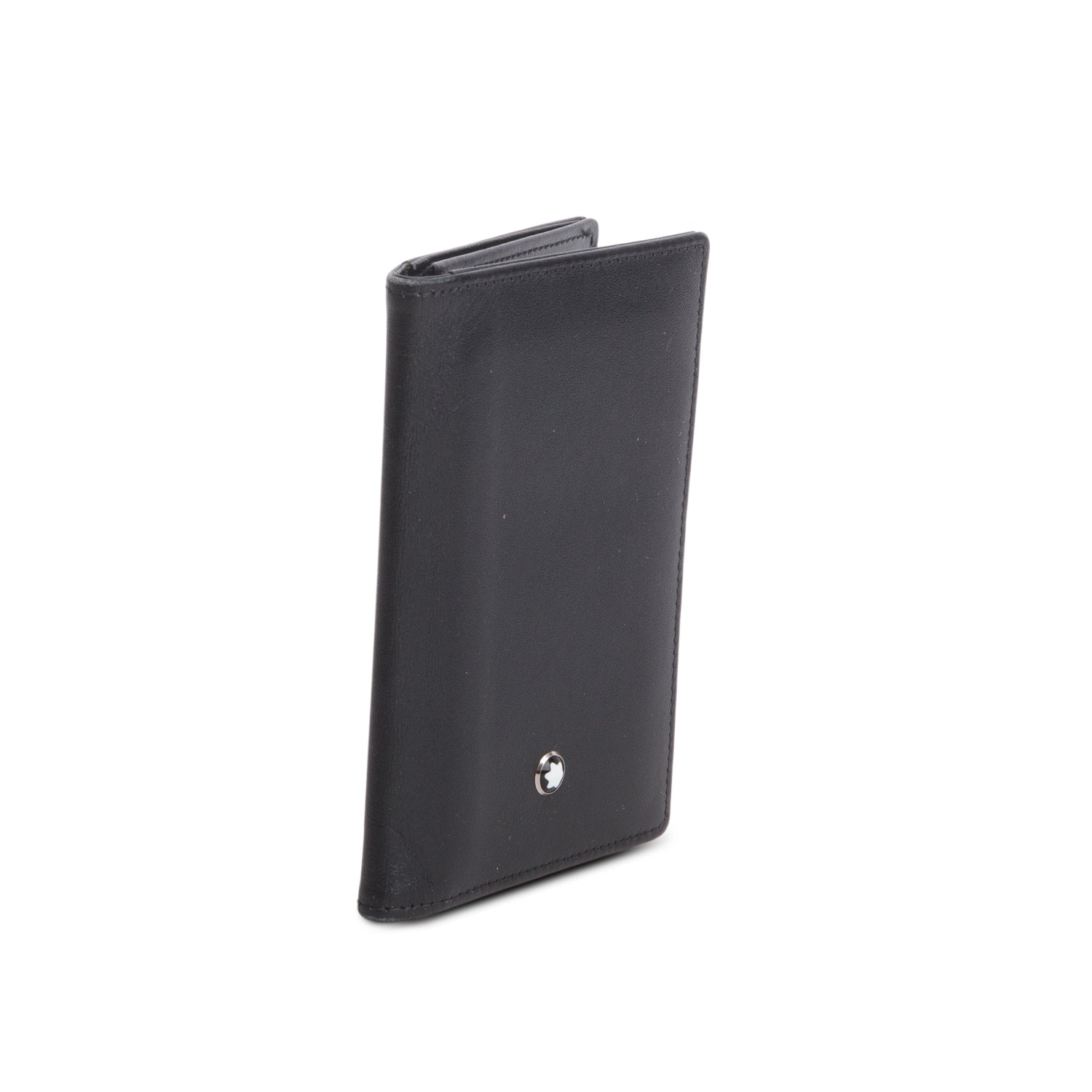 Montblanc Black Leather Meisterstuck Card Holder w/ Box