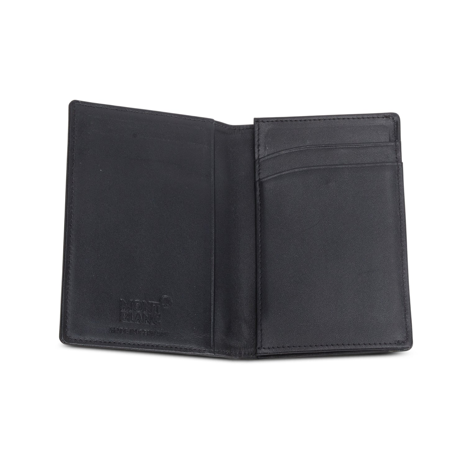 Montblanc Black Leather Meisterstuck Card Holder w/ Box