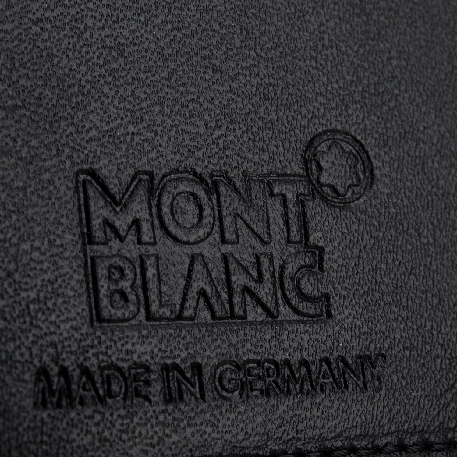 Montblanc Black Leather Meisterstuck Card Holder w/ Box
