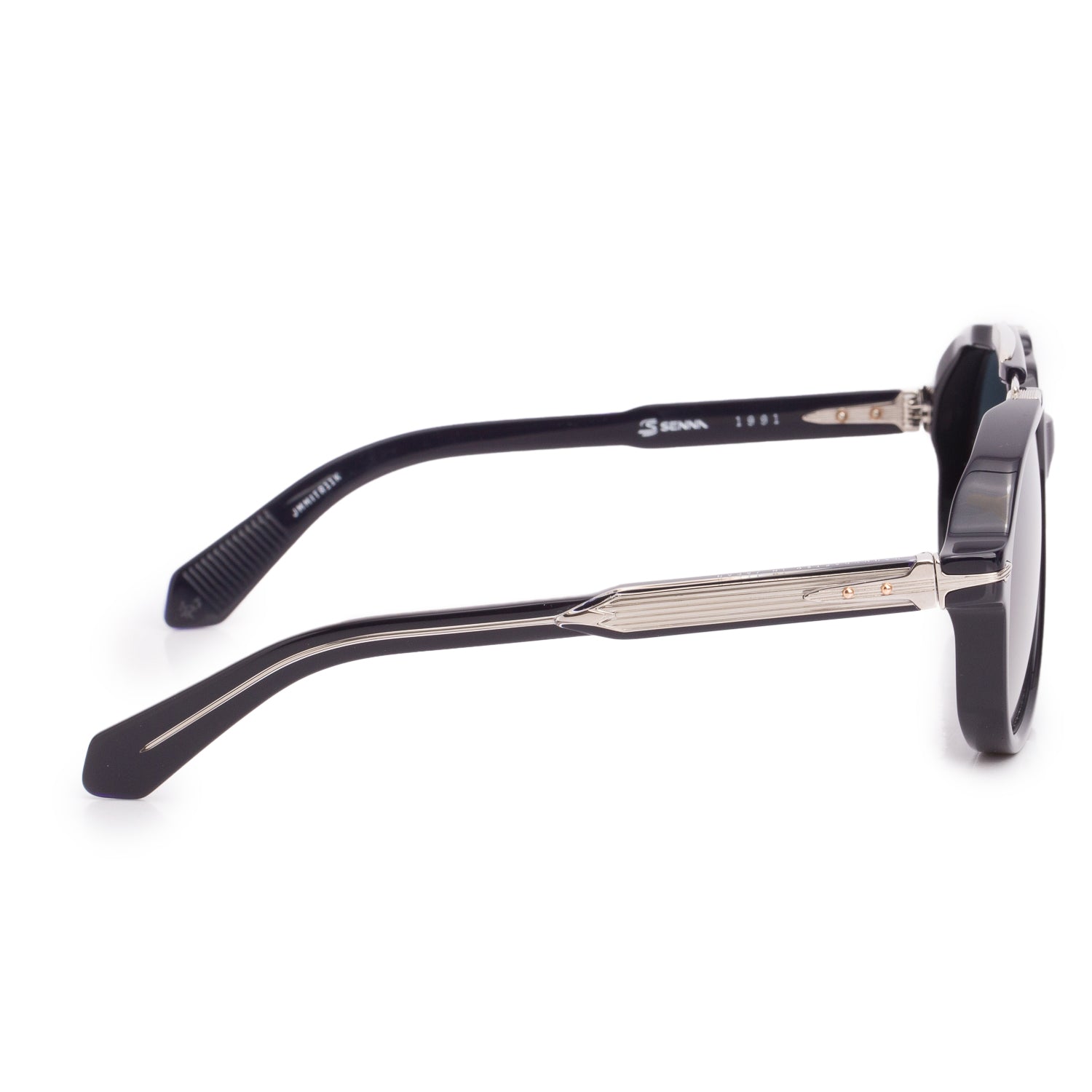 Jacques Marie Mage JMMITR11K Black Acetate Senna 1991 Senna Sunglasses w/ Box & Case