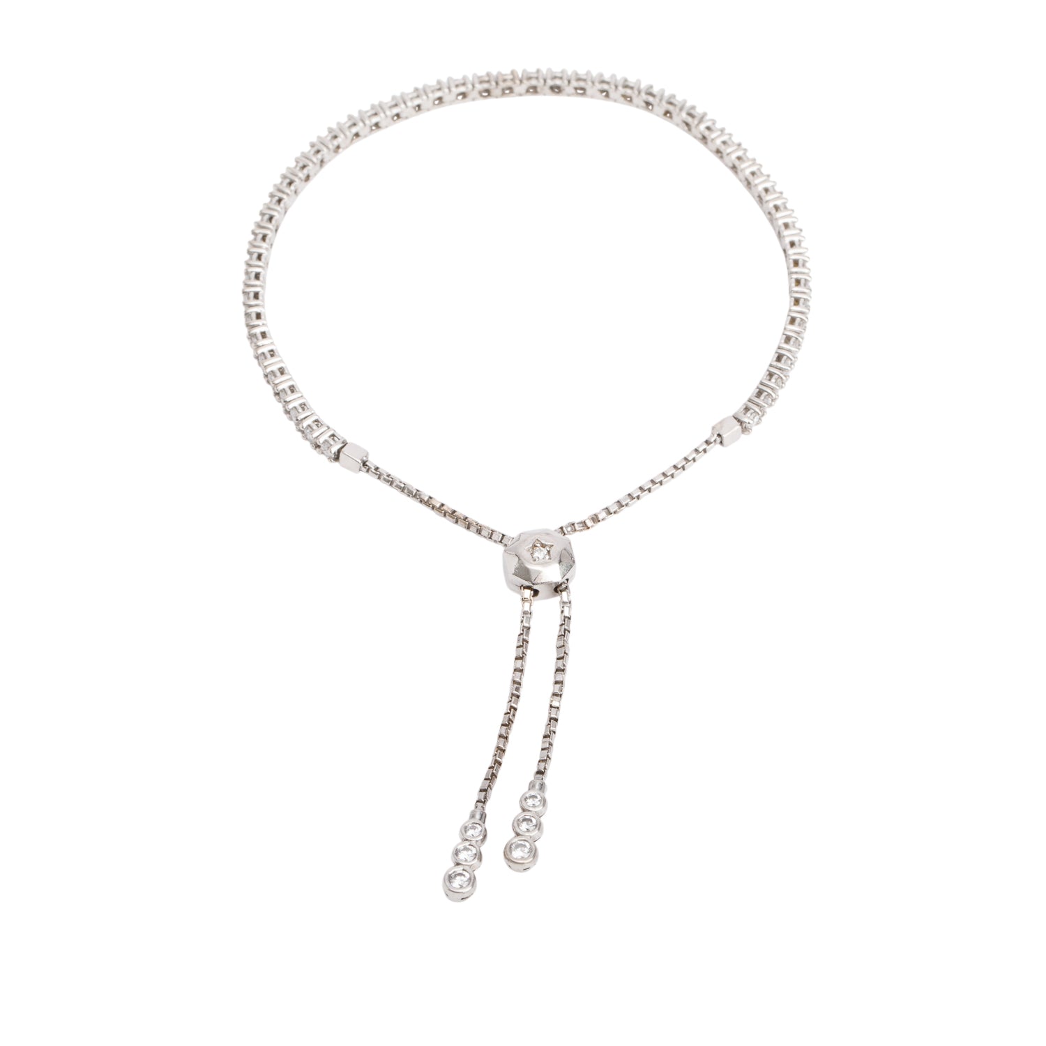 18k White Gold 1.40 tcw. Diamond Bracelet