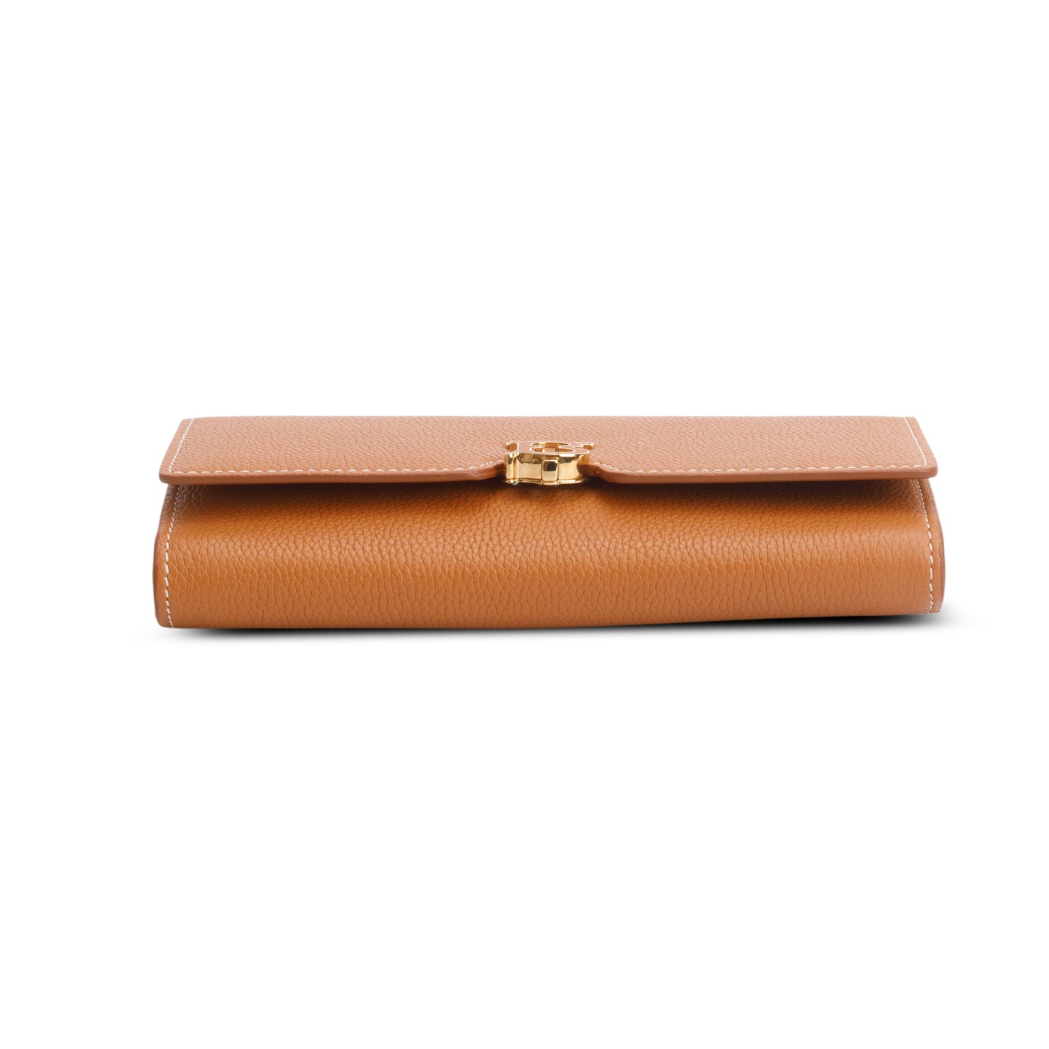 Burberry Brown Calfskin Halton 2 Continental Wallet