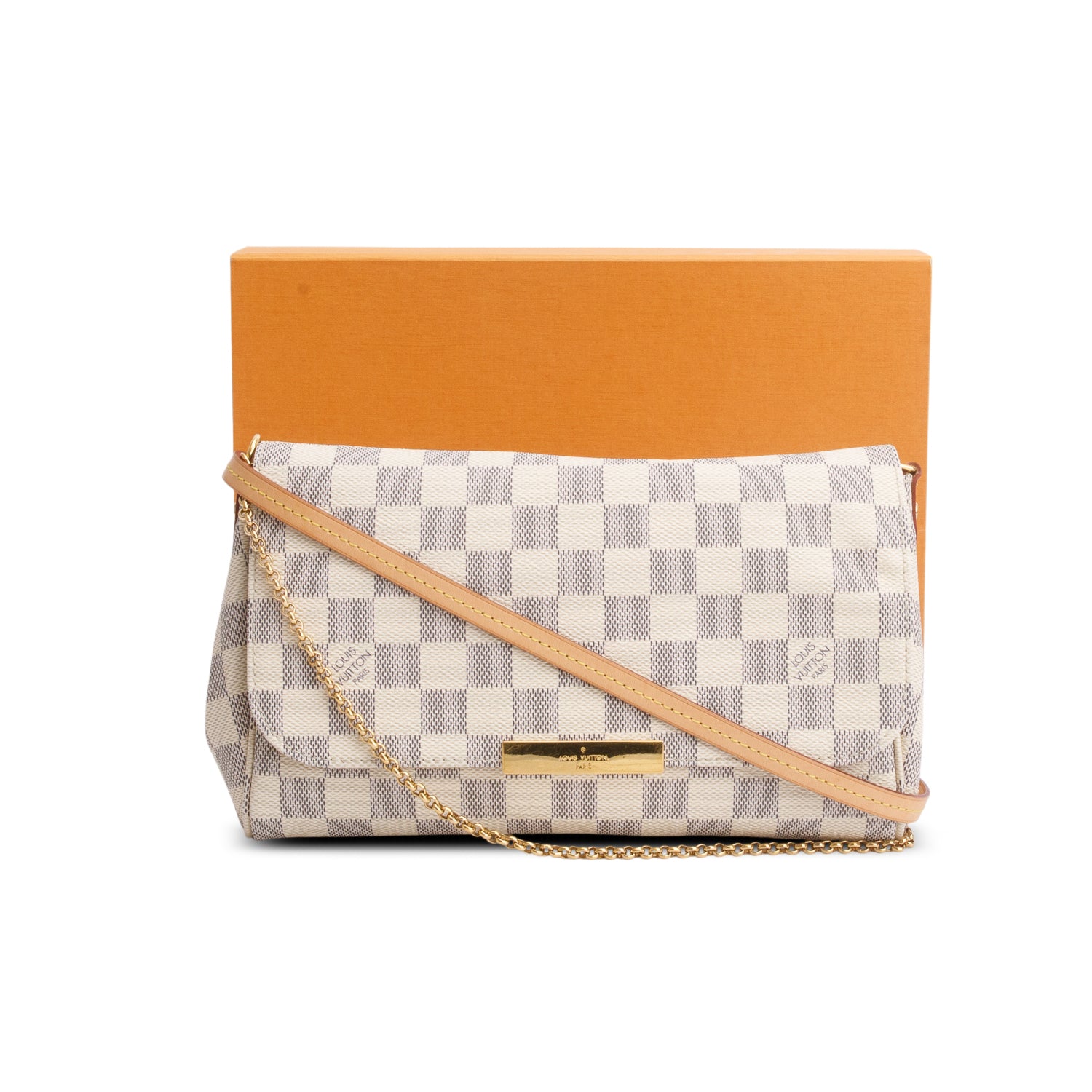 Louis Vuitton Damier Azur Favorite MM w/ Box & Straps