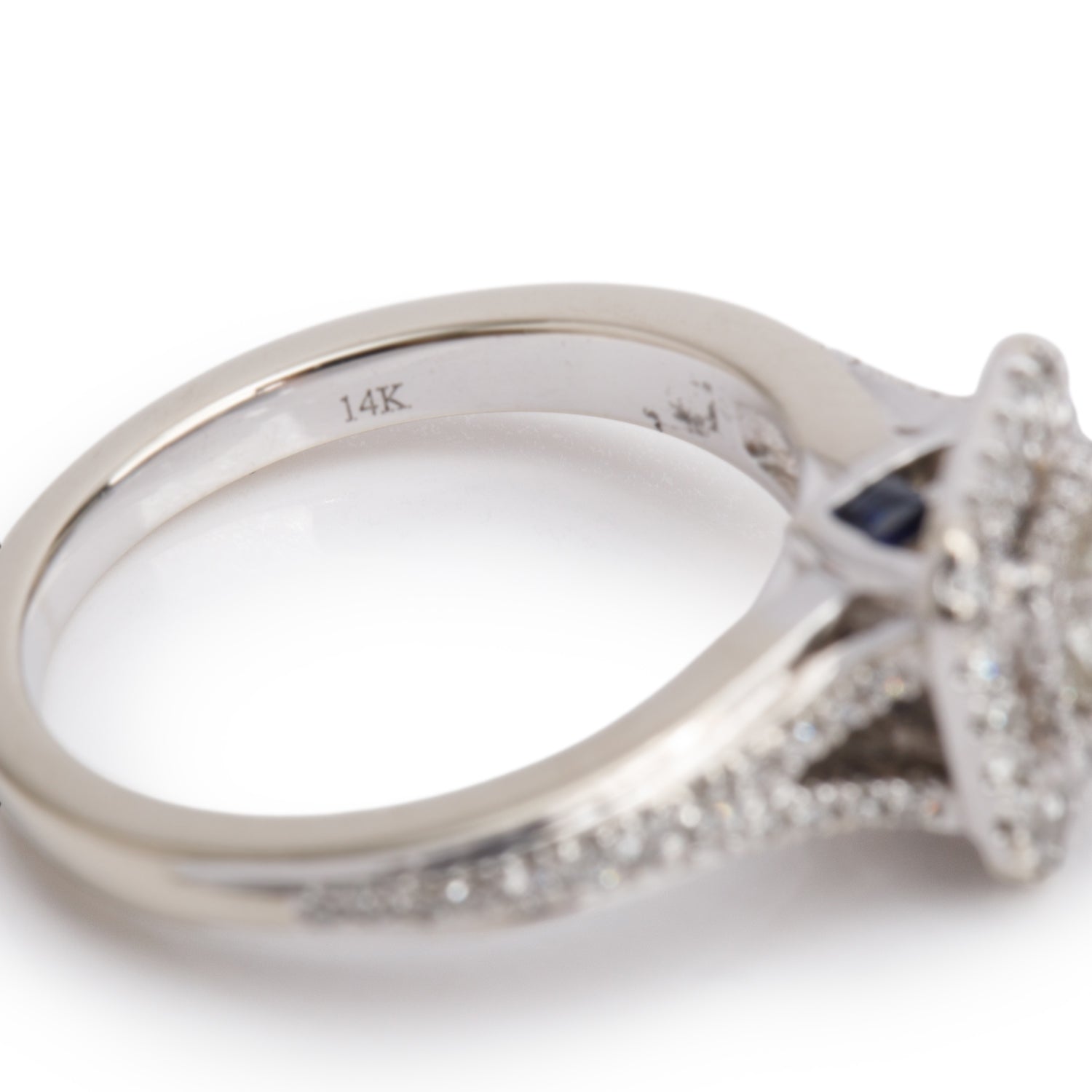 Vera Wang 14k White Gold Love Diamond Engagement Ring, Size 6.25