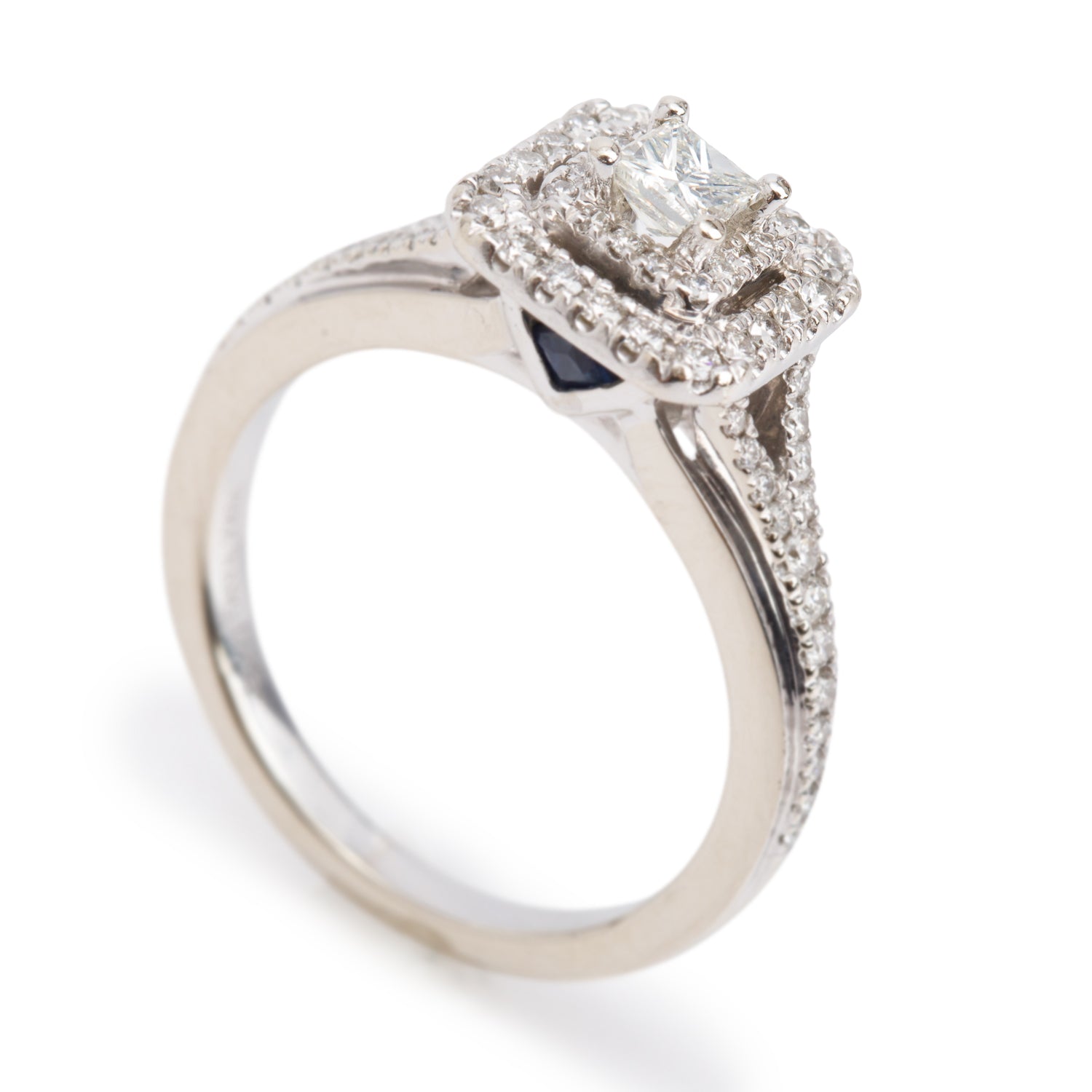 Vera Wang 14k White Gold Love Diamond Engagement Ring, Size 6.25