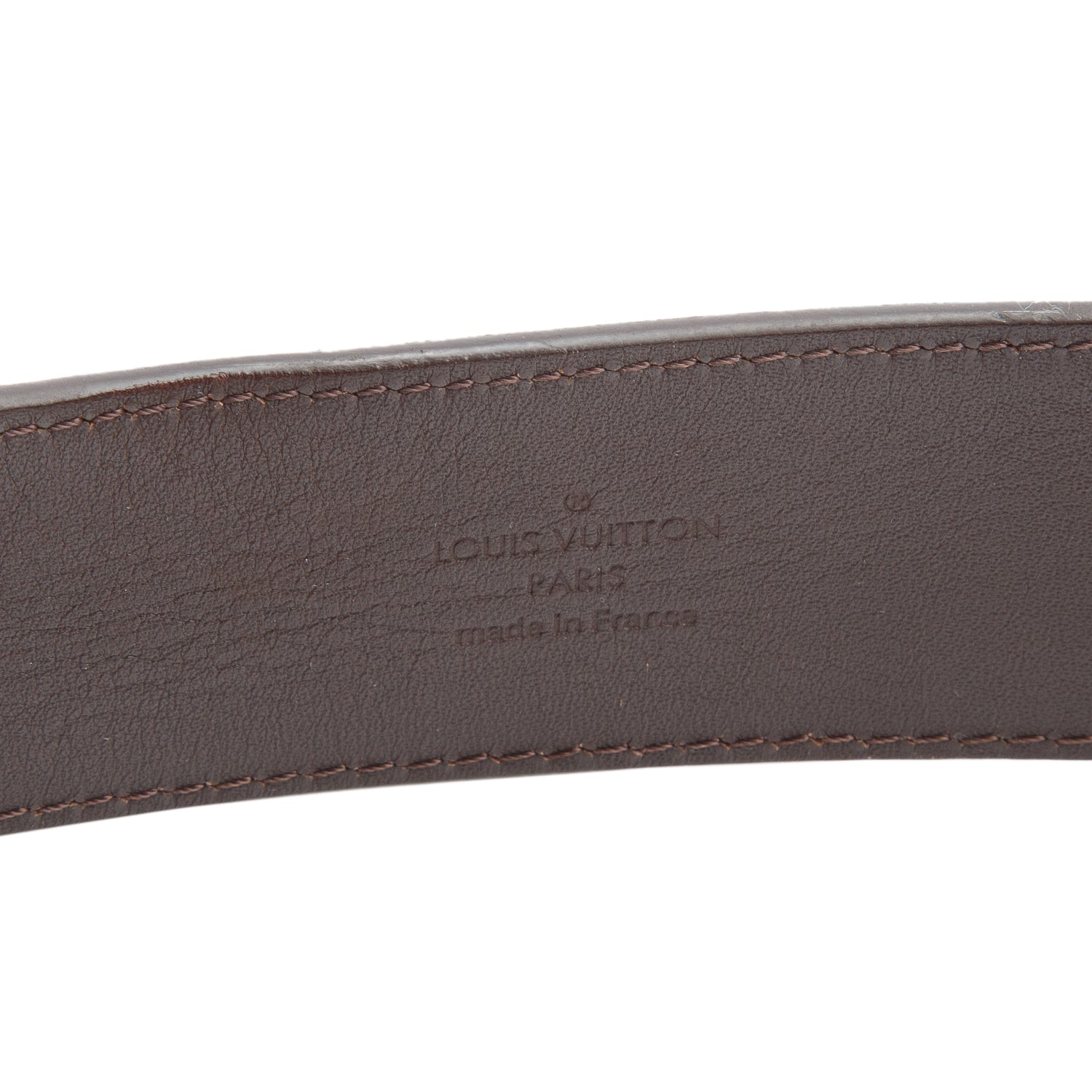 Louis Vuitton Damier Ebene LV Initials Belt 95 38