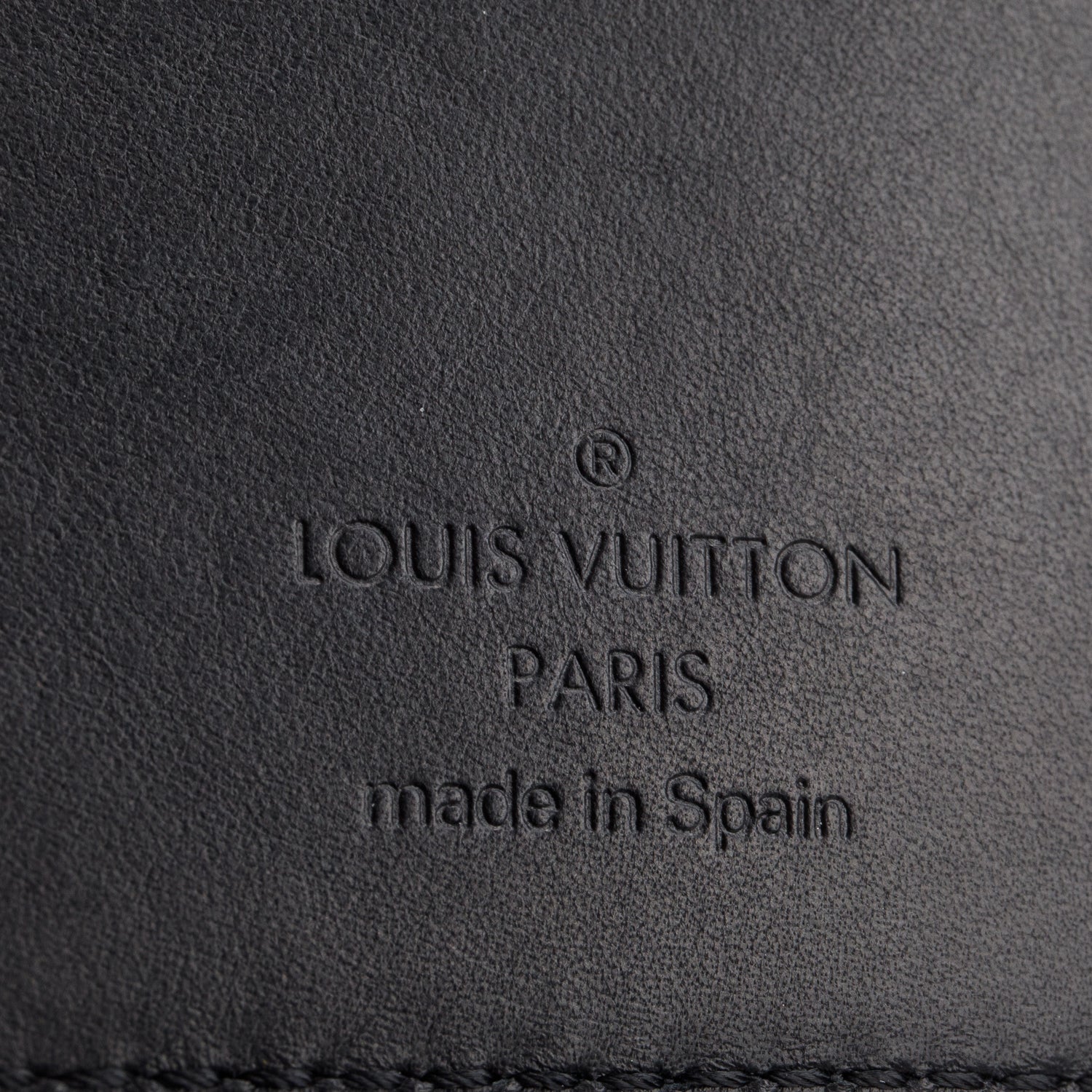 Louis Vuitton Black Smooth Leather Nomade Passport Cover