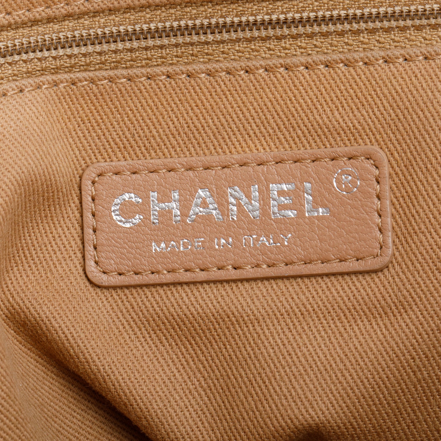 Chanel Beige Mixed Fibres Small Deauville Tote w/ Authenticity Card