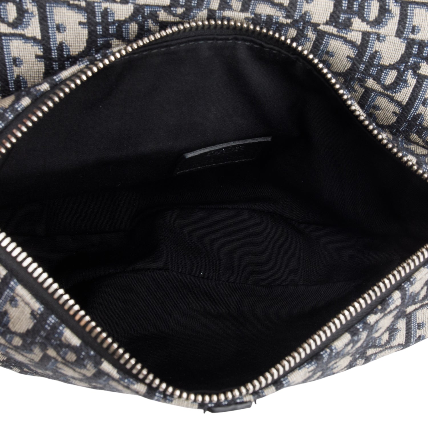 Christian Dior 2020 Blue Oblique Saddle Bag w/ Box & Authenticity Card