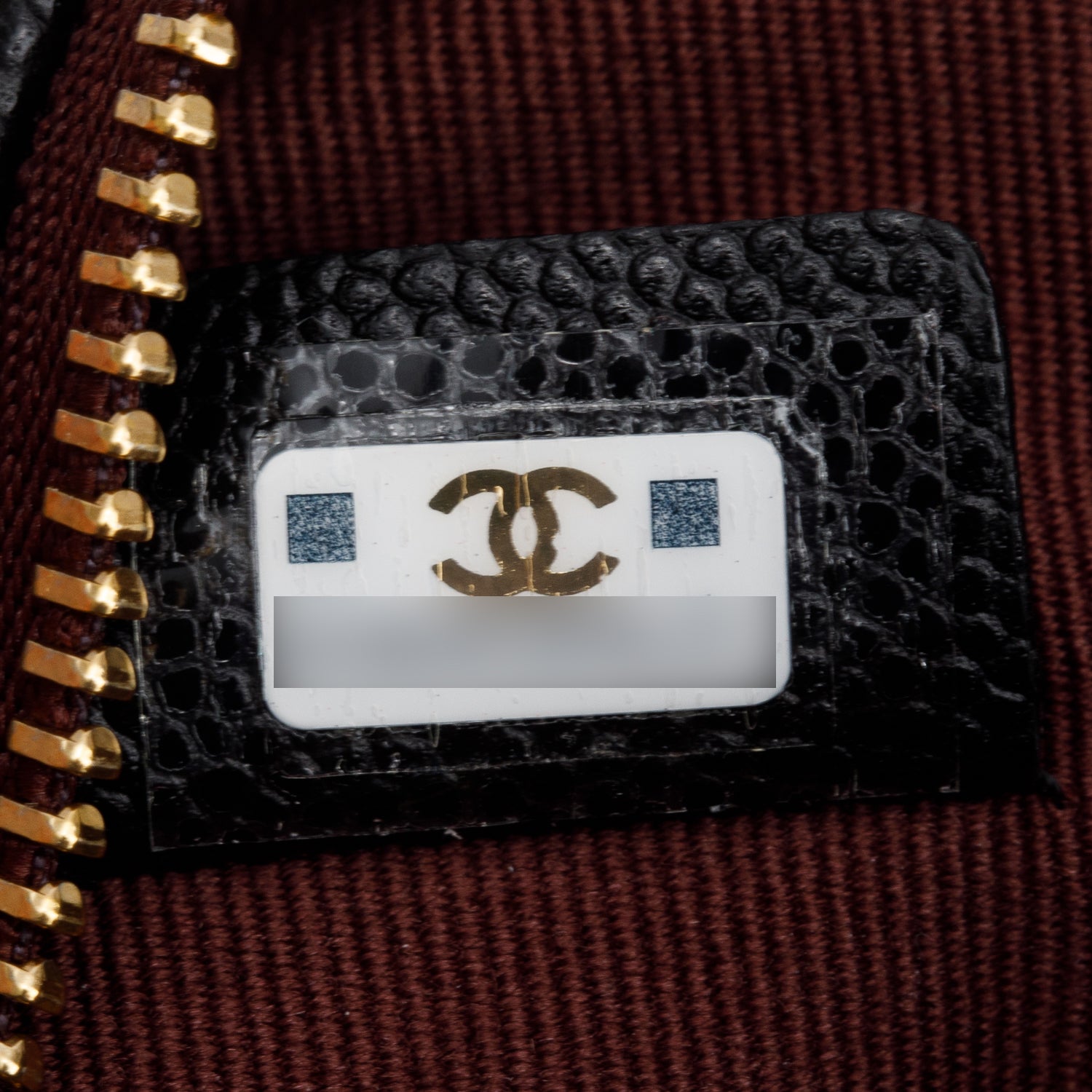 Chanel Black Caviar Quilted O-Case w/ Box