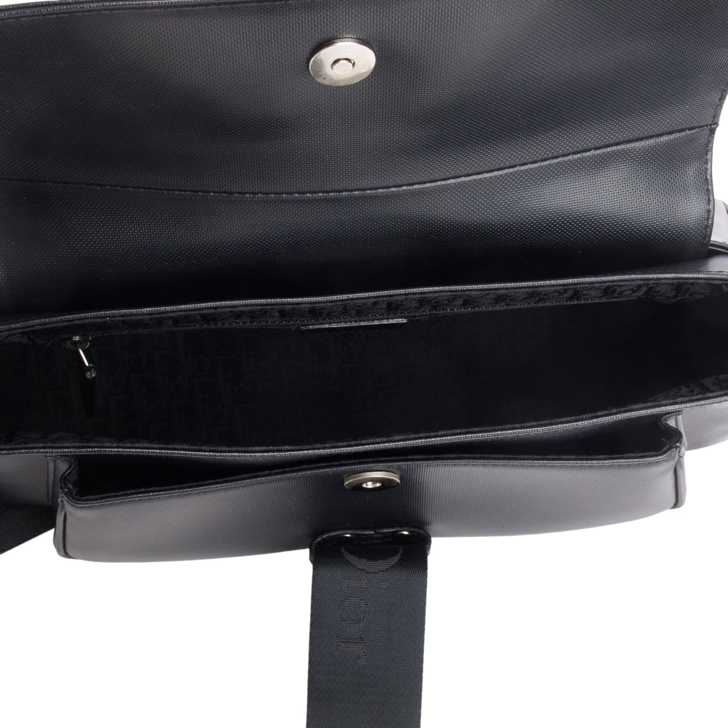 Christian Dior Black Leather Crystal Embellished Hardcore Shoulder Bag