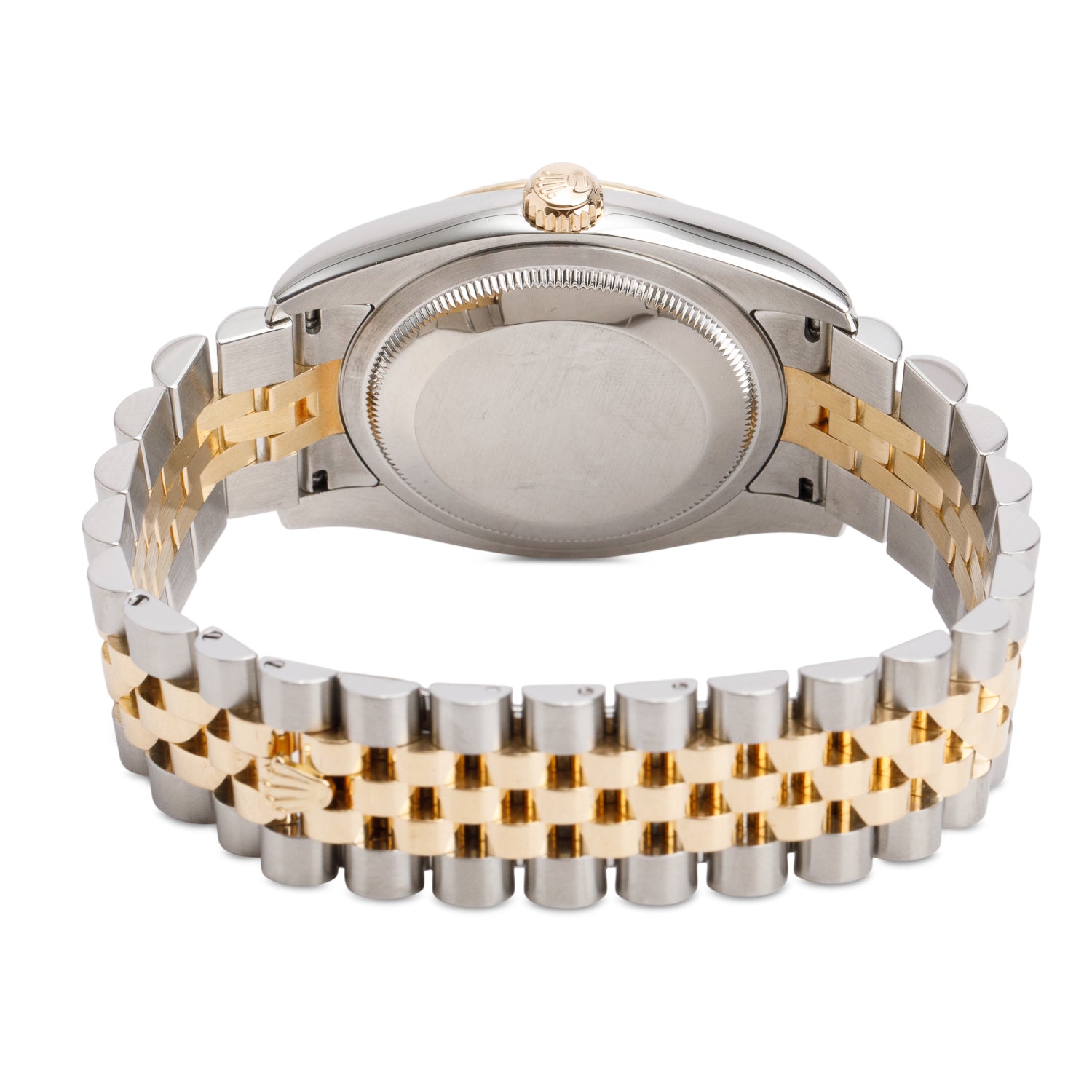 Rolex Stainless Steel & 18k Yellow Gold Datejust 36 MM Watch Silver Dial 116233 w/ Box & Papers