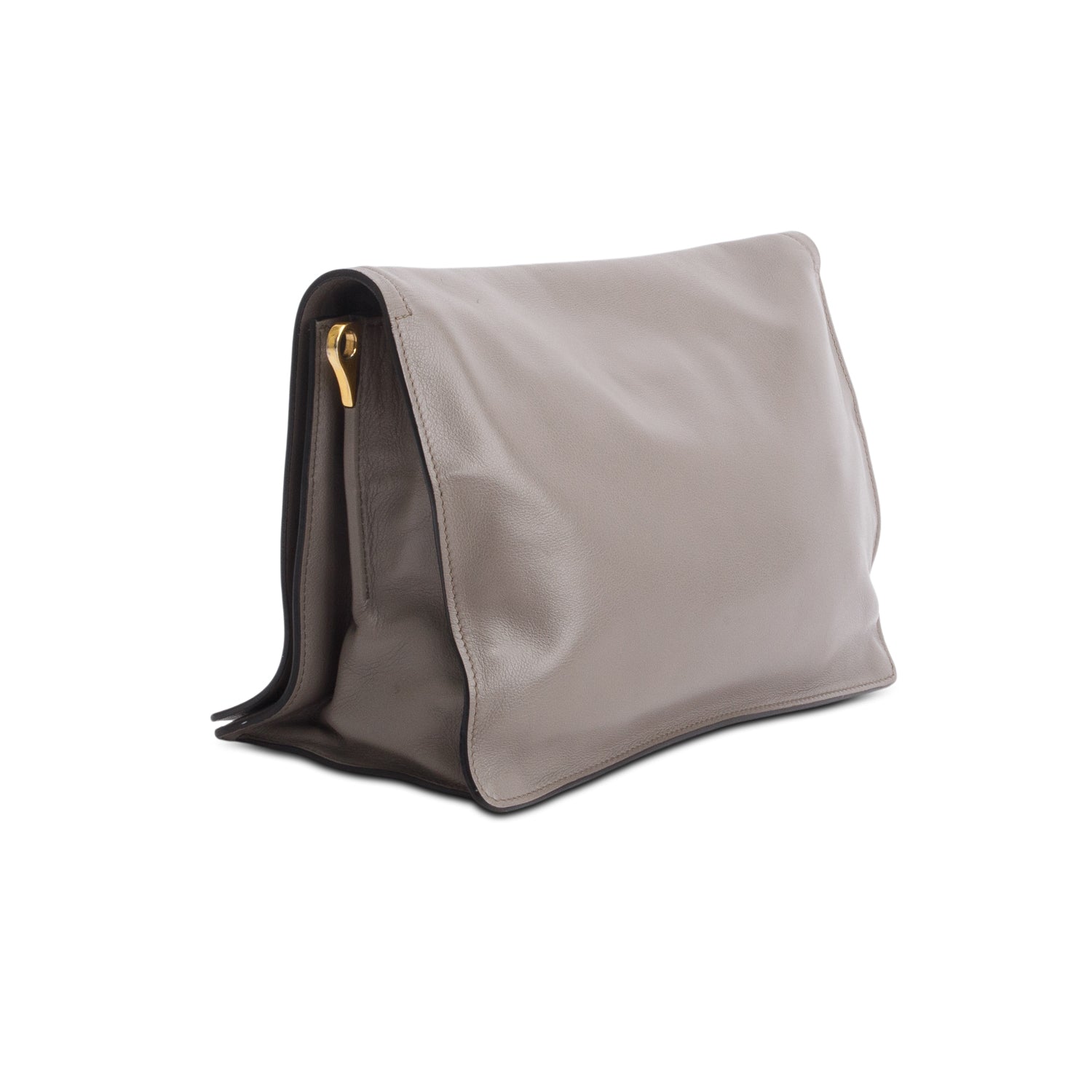 Prada Grey Glace Calf Messenger Bag