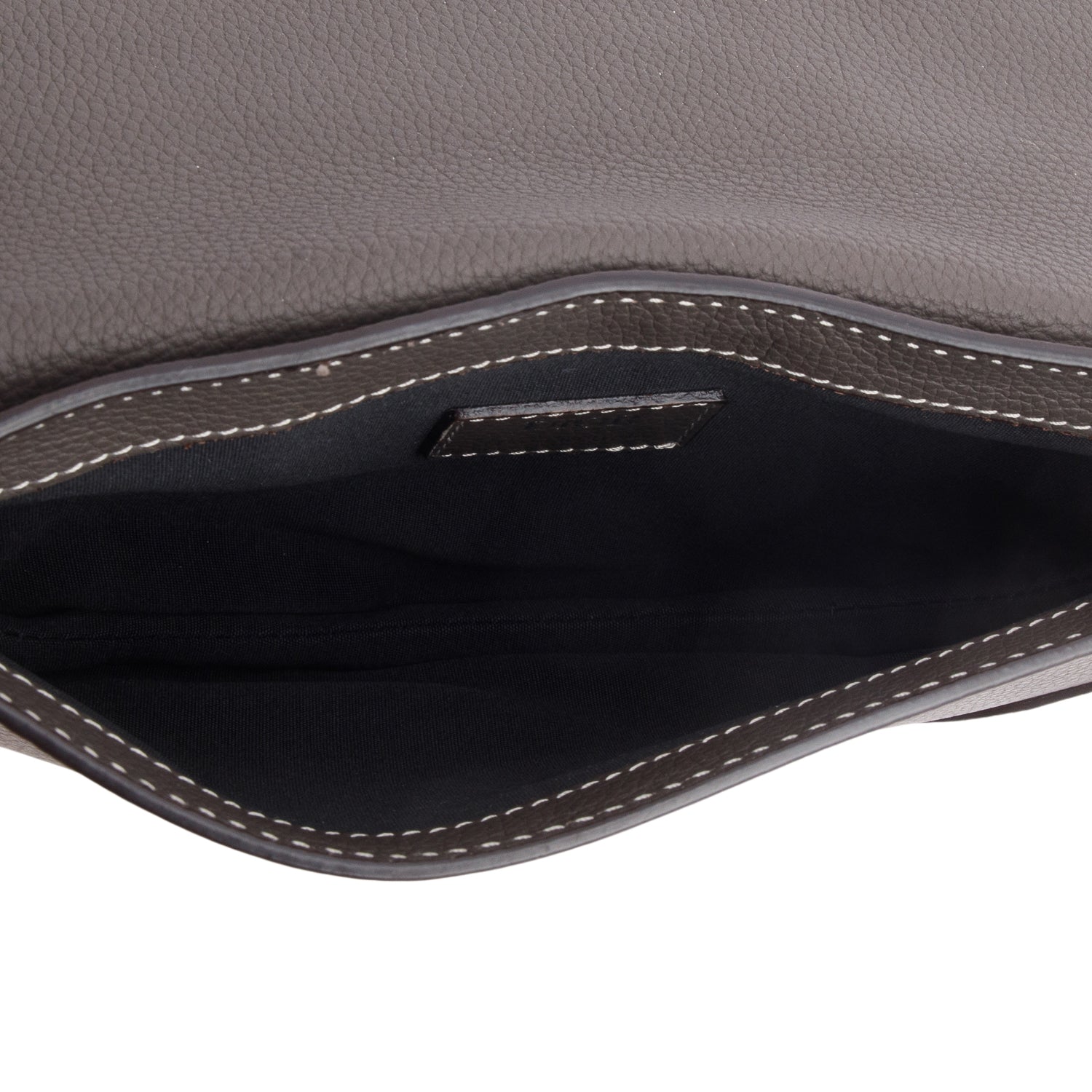Christian Dior x KAWS 2022 Taupe Grained Calfskin Saddle Pouch