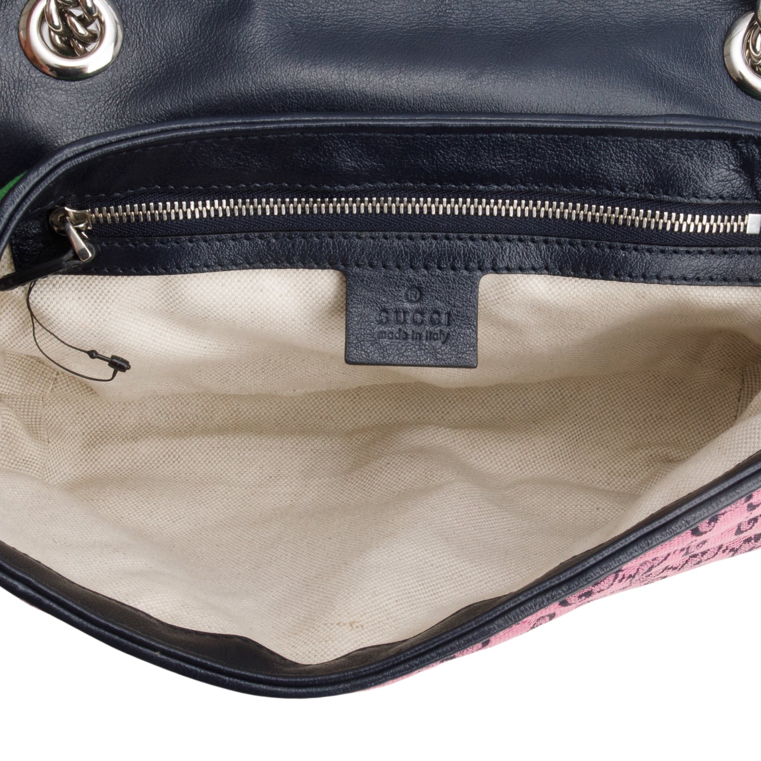 Gucci Multicolor Monogram Matelasse Diagonal Small GG Marmont Shoulder Bag w/ Box