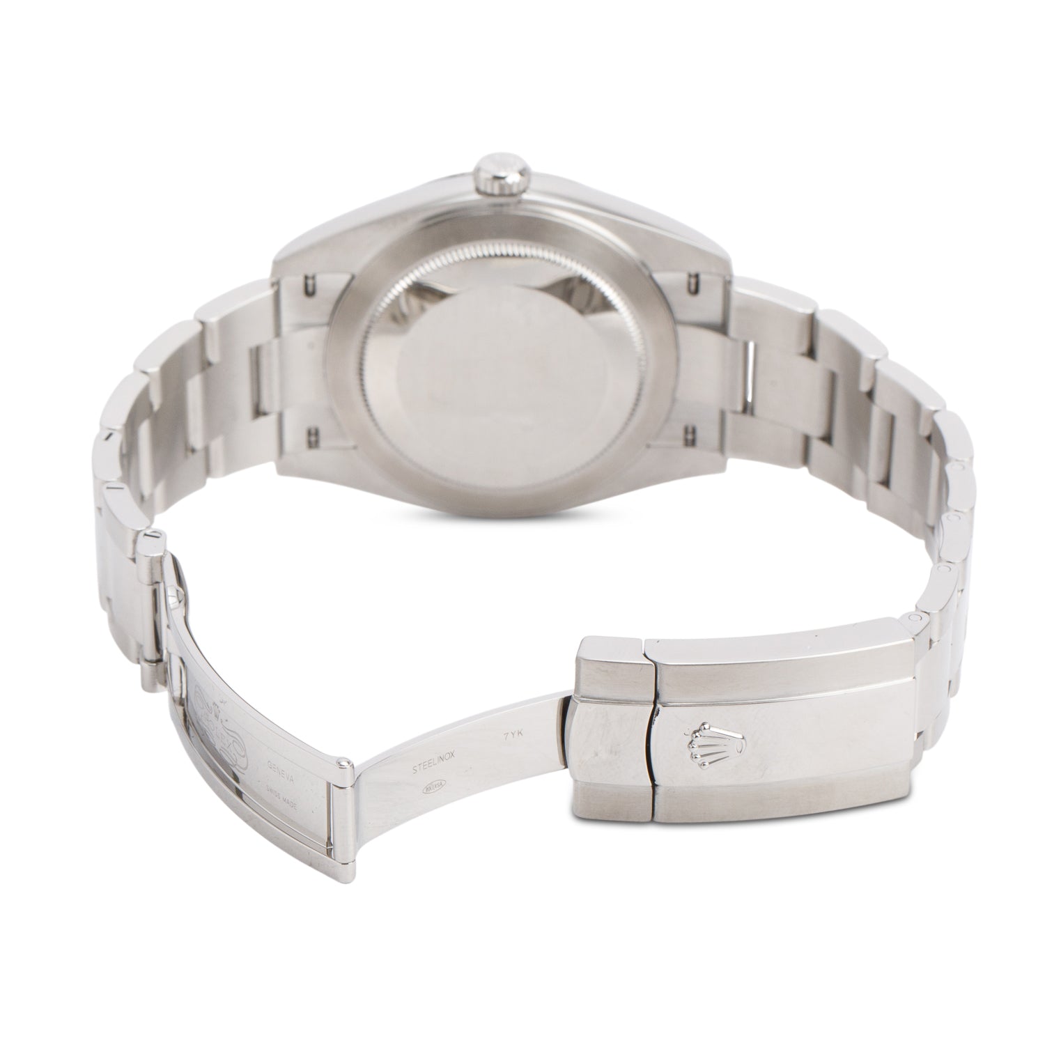 Rolex Stainless Steel Oyster Perpetual Datejust 41 MM Watch Grey Diamond Dial 126334 w/ Box & Papers