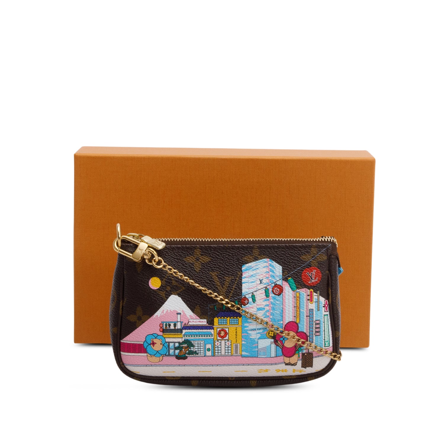 Louis Vuitton 2022 Monogram Christmas Animation Tokyo Mini Pochette Accessories w/ Box