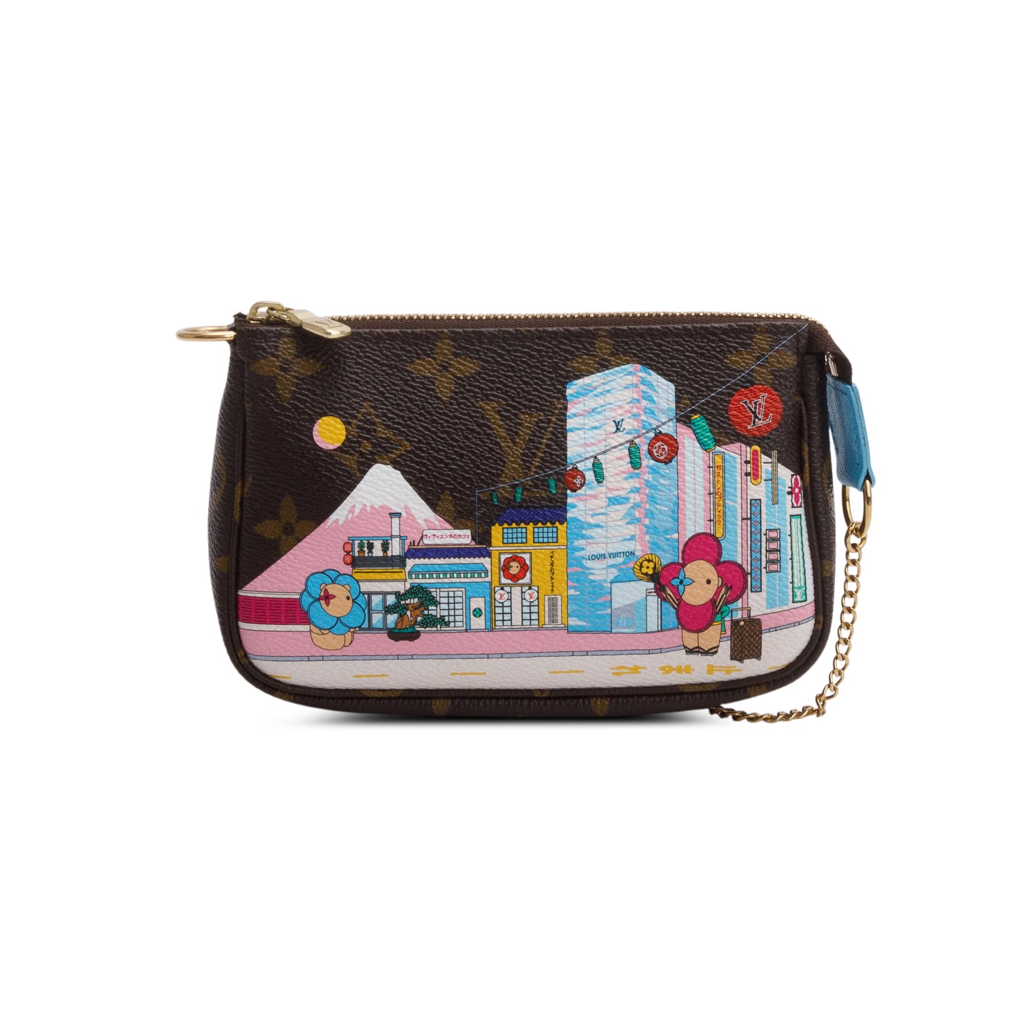 Louis Vuitton 2022 Monogram Christmas Animation Tokyo Mini Pochette Accessories w/ Box