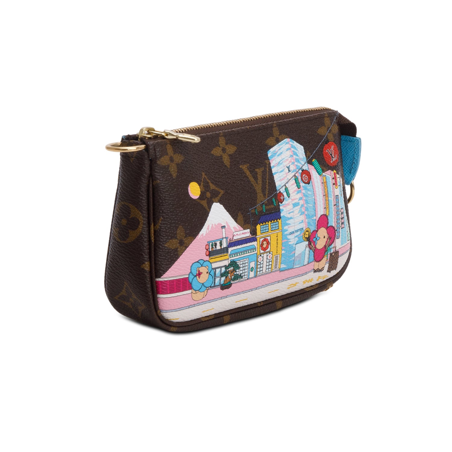 Louis Vuitton 2022 Monogram Christmas Animation Tokyo Mini Pochette Accessories w/ Box