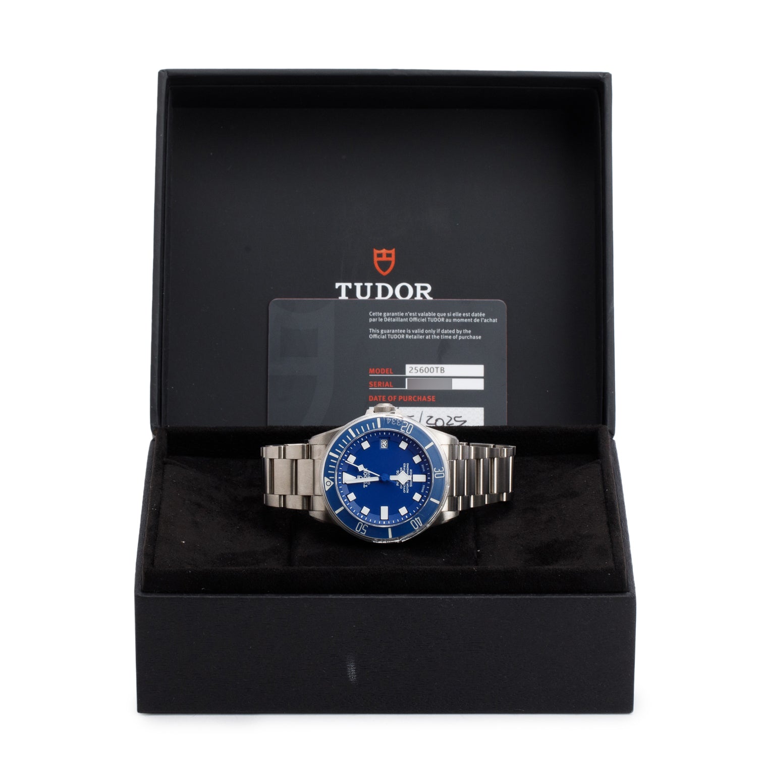 Tudor 2025 Titanium Pelagos 42 MM Automatic Watch Blue Dial 25600TB w/ Box, Papers & Extra Strap