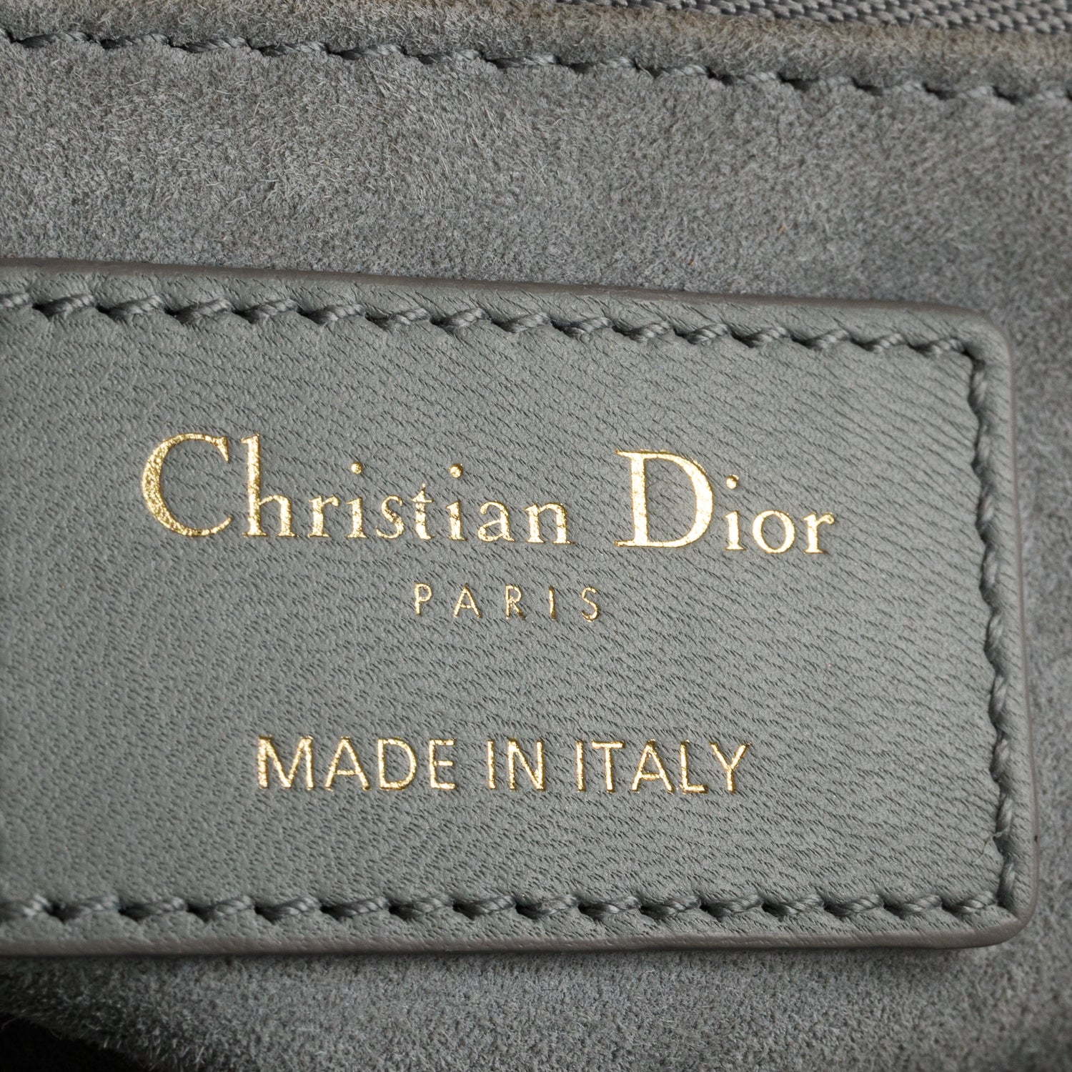 Christian Dior 2021 Grey Cannage Lambskin Leather Medium Lady Dior Bag