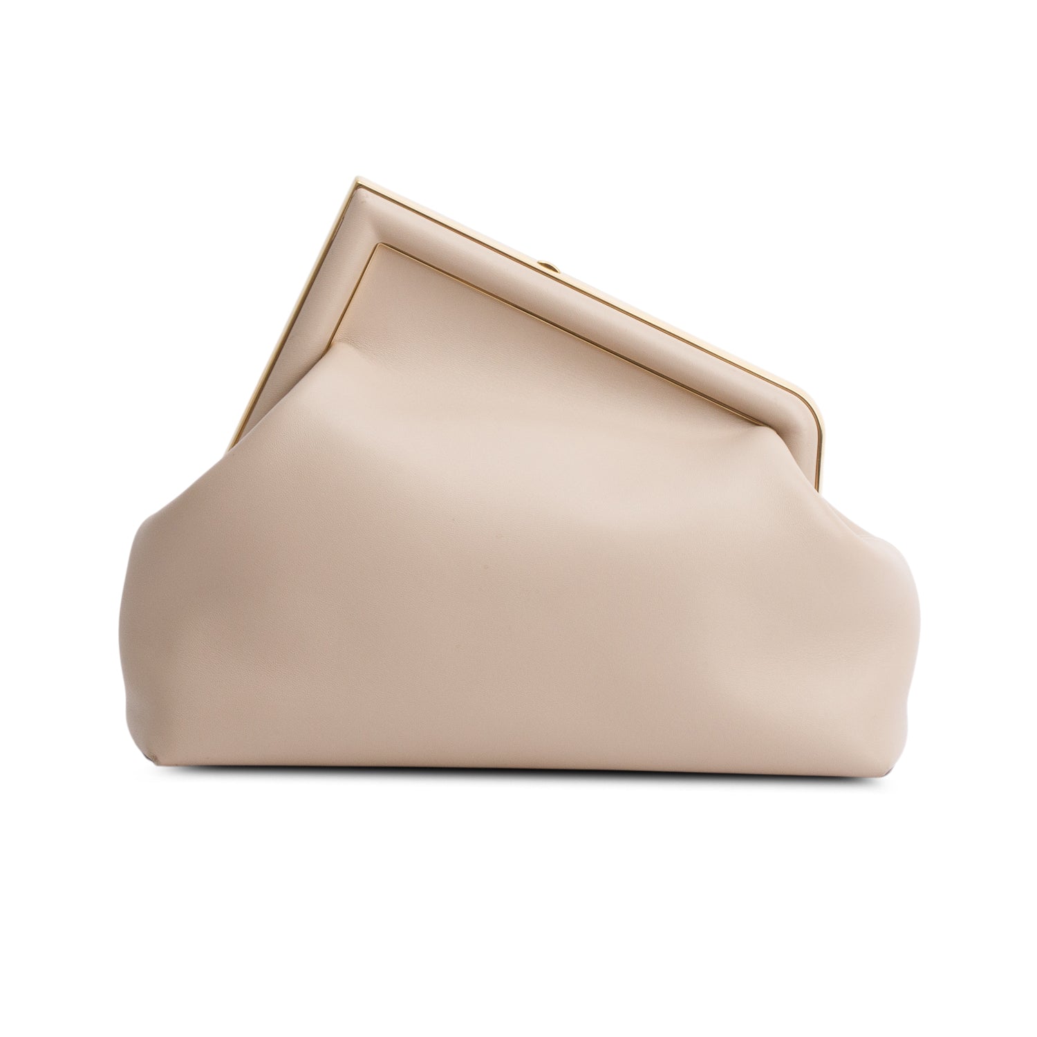 Fendi Beige Shiny Nappa Medium First w/ Strap