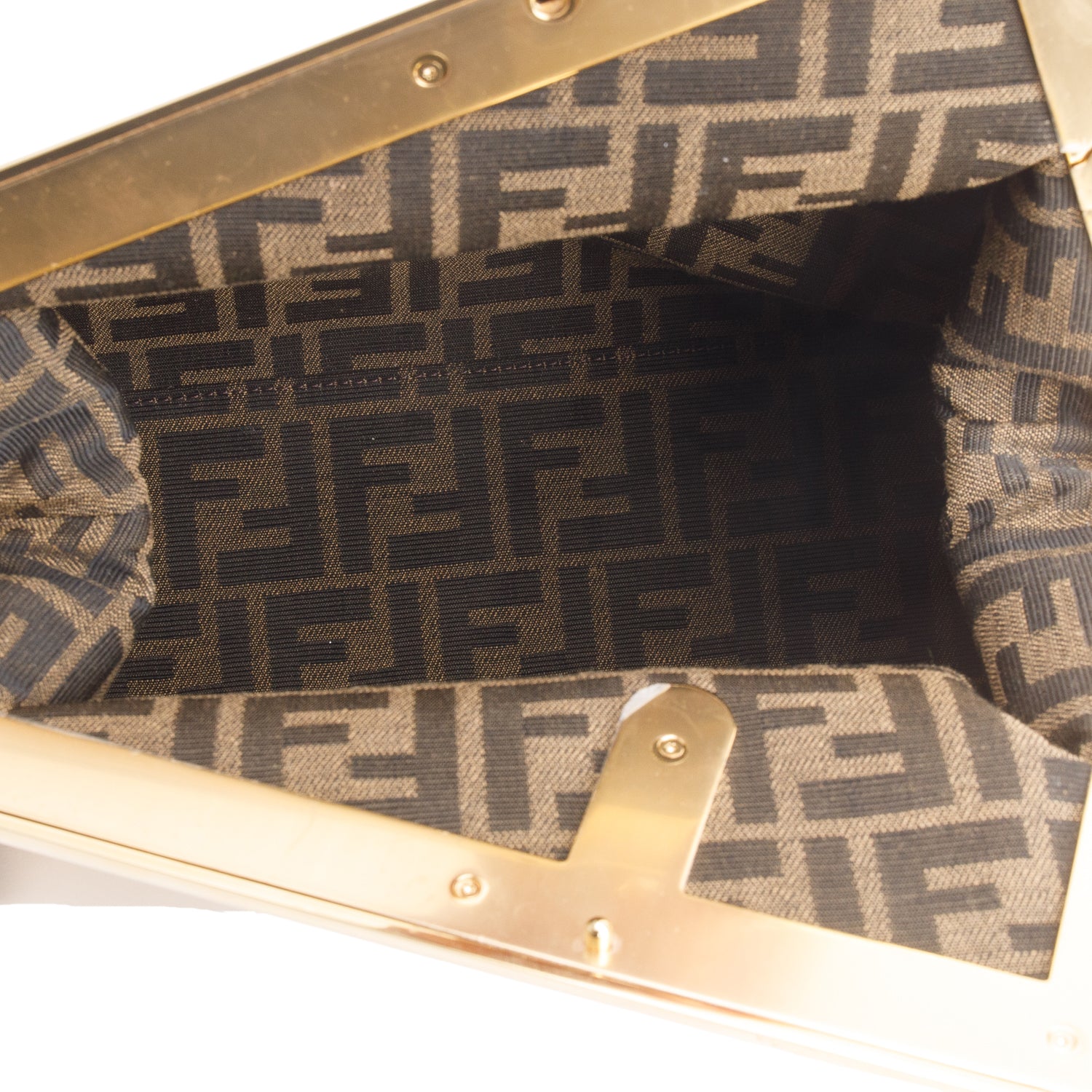 Fendi Beige Shiny Nappa Medium First w/ Strap