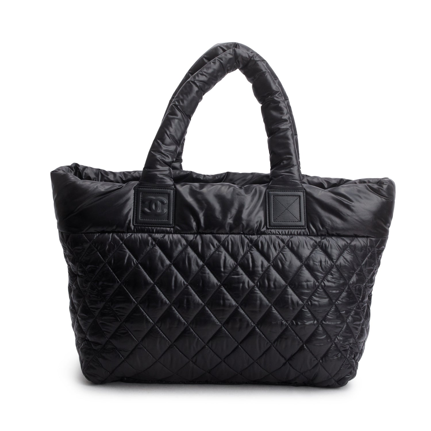 Chanel Black Nylon Quilted Large Coco Cocoon Tote