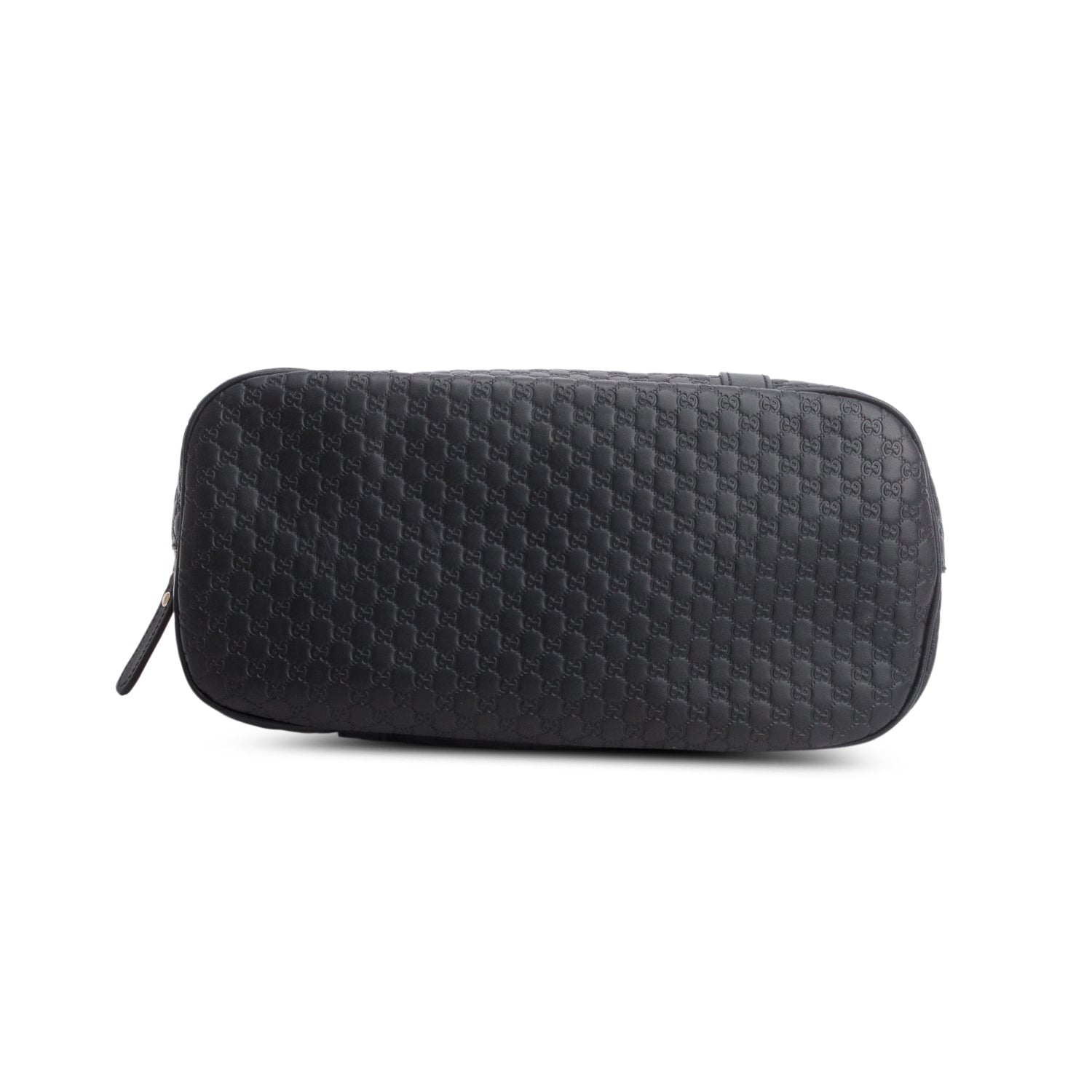 Gucci Black Soft Micro Signature Dome Satchel w/ Strap