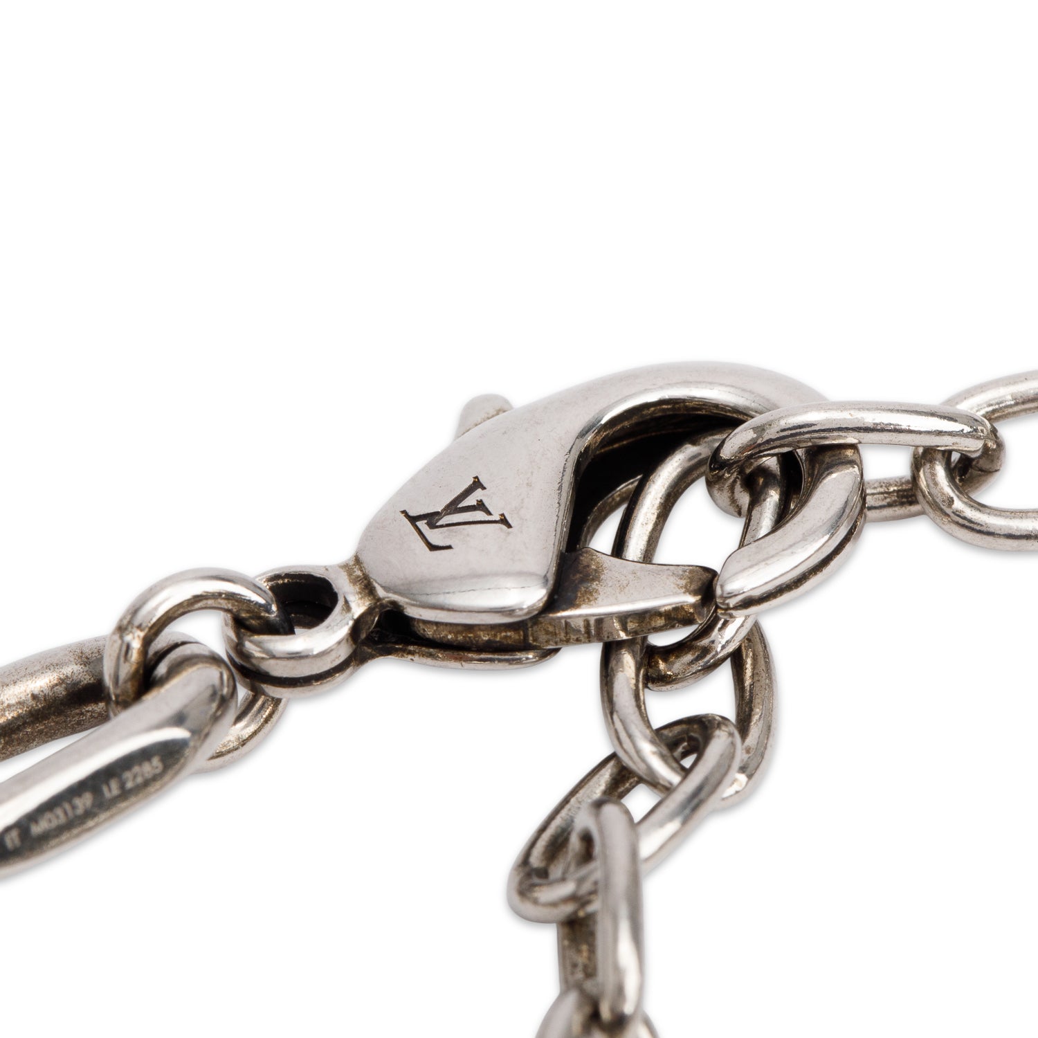 Louis Vuitton 2025 Palladium Plated LV Yours Chain Bracelet w/ Box & Receipt