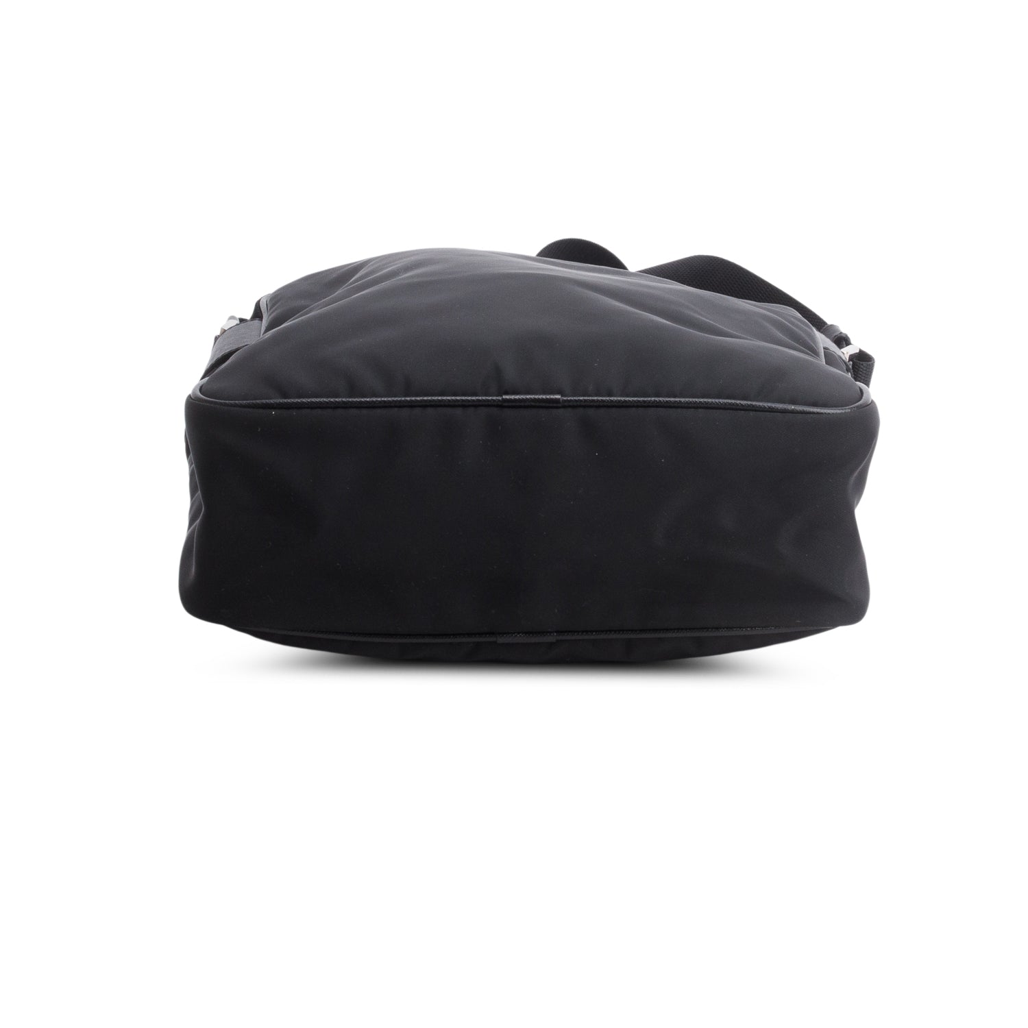 Prada Black Tessuto Nylon Saffiano Messenger Bag
